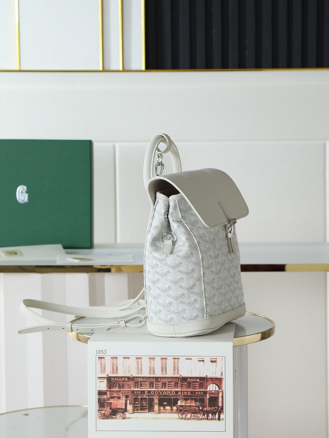 戈雅 GOYARD Alpin Mini Backpack – Monogram Canvas & Leather Trim (Unisex) H0 ALPIN2MINTY-50CL50P