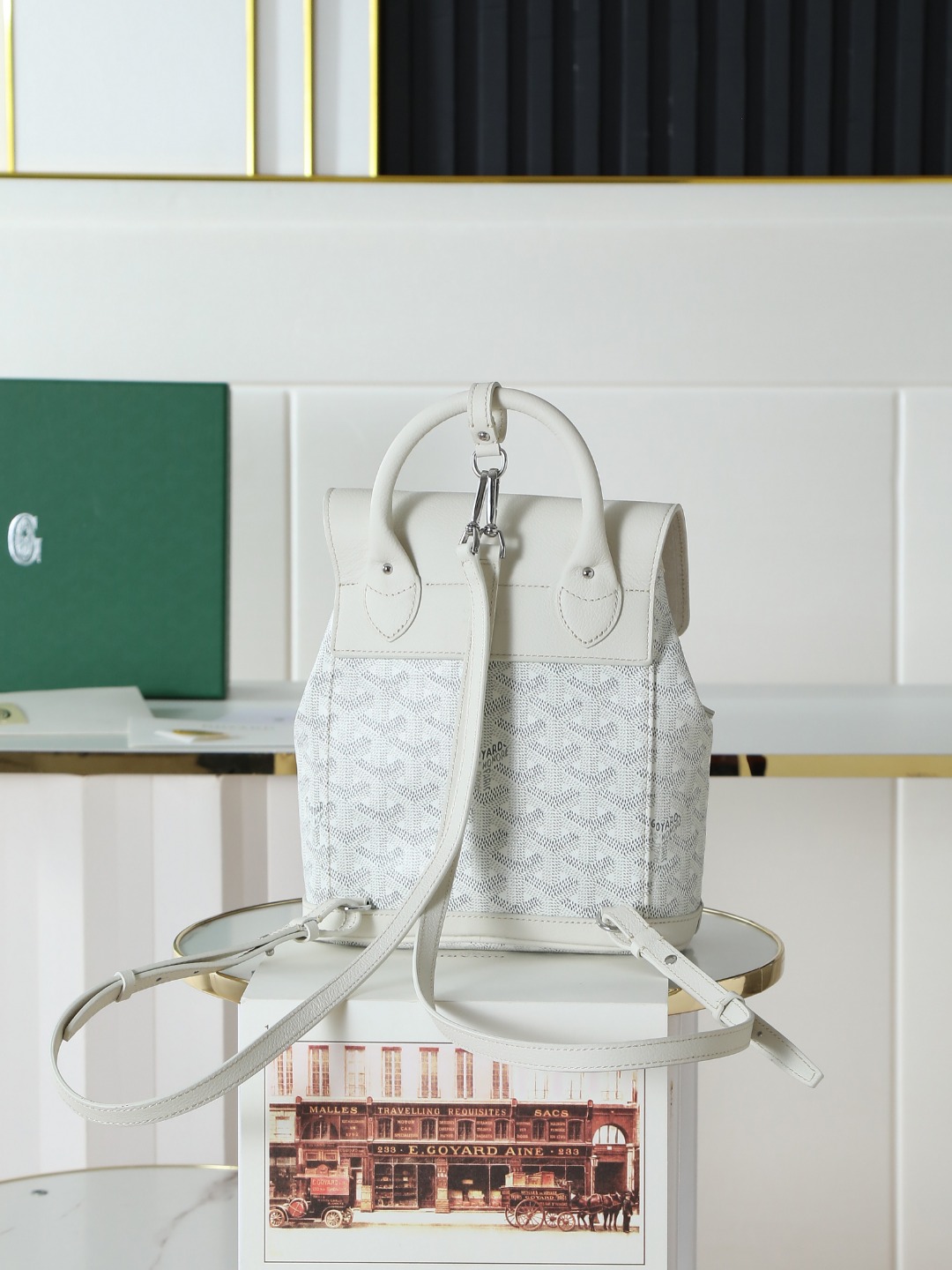 戈雅 GOYARD Alpin Mini Backpack – Monogram Canvas & Leather Trim (Unisex) H0 ALPIN2MINTY-50CL50P