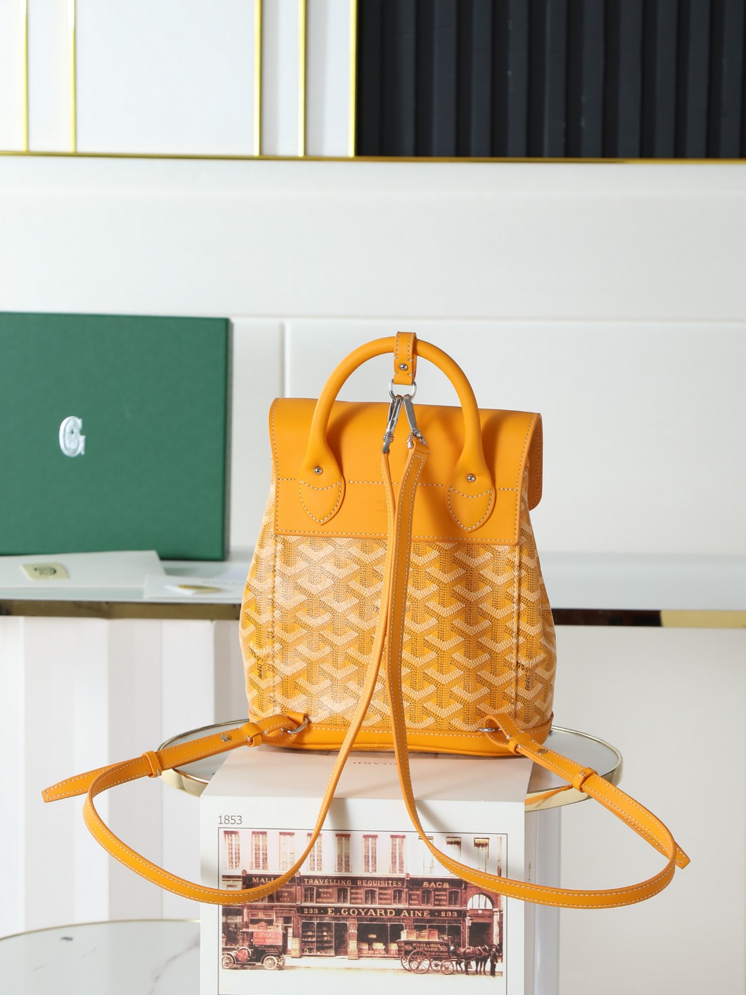 戈雅 GOYARD Alpin Mini Backpack – Monogram Canvas & Leather Trim (Unisex) H0 ALPIN2MINTY-08CL08P