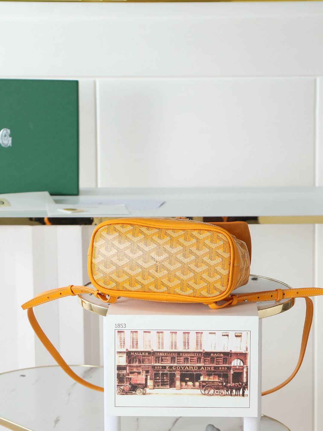 戈雅 GOYARD Alpin Mini Backpack – Monogram Canvas & Leather Trim (Unisex) H0 ALPIN2MINTY-08CL08P