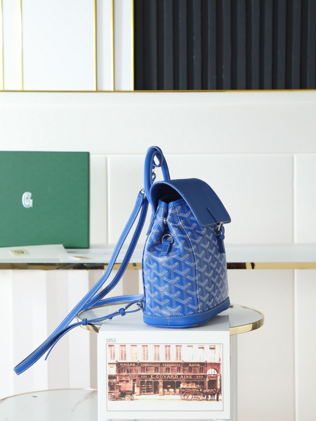 戈雅 GOYARD Alpin Mini Backpack – Monogram Canvas & Leather Trim (Unisex) H0 ALPINSMINTY10CL10P