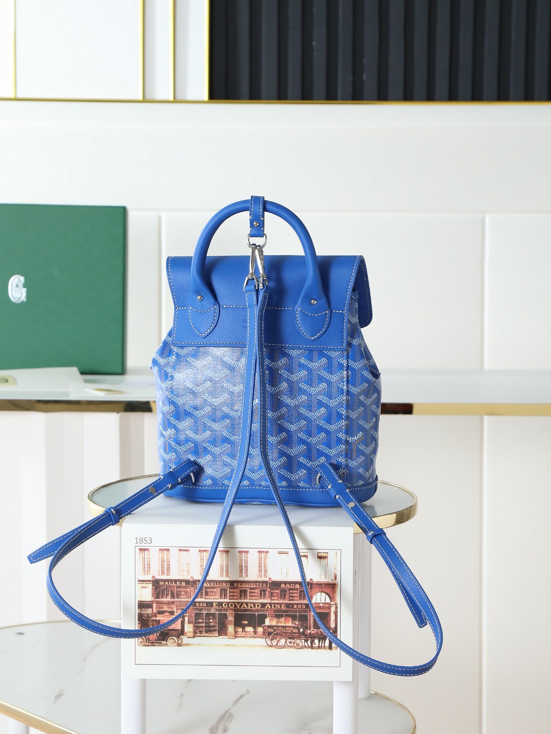 戈雅 GOYARD Alpin Mini Backpack – Monogram Canvas & Leather Trim (Unisex) H0 ALPINSMINTY10CL10P