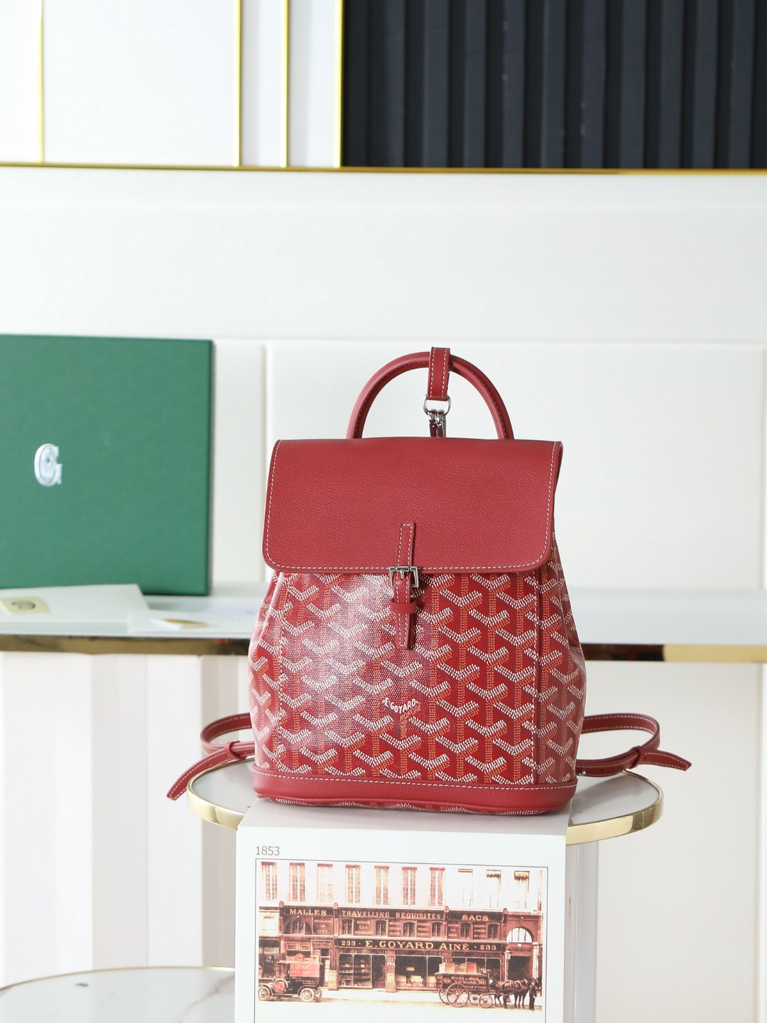 戈雅 GOYARD Alpin Mini Backpack – Monogram Canvas & Leather Trim (Unisex) H0 ALPIN2MINTY-02CL02P