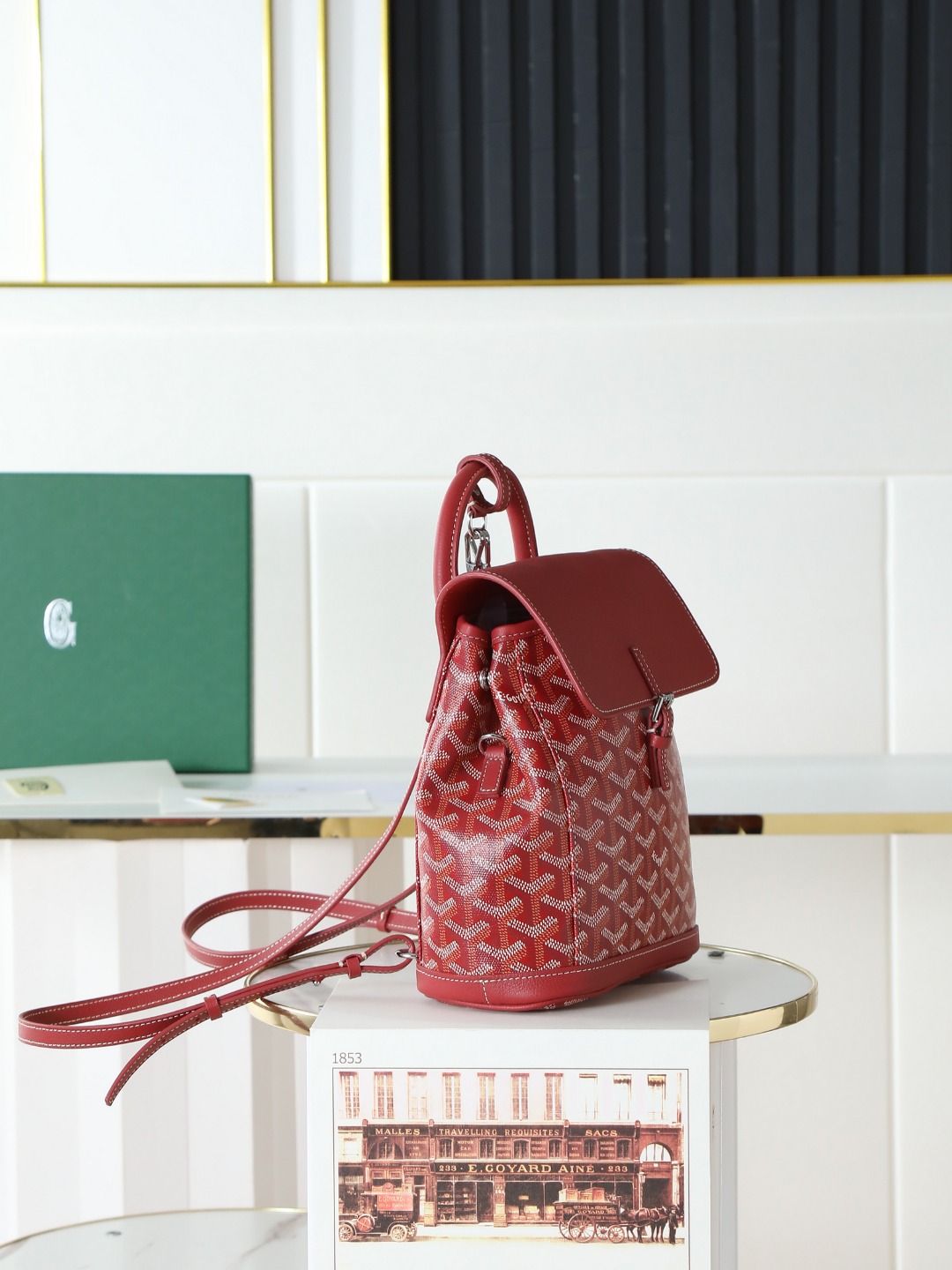 戈雅 GOYARD Alpin Mini Backpack – Monogram Canvas & Leather Trim (Unisex) H0 ALPIN2MINTY-02CL02P