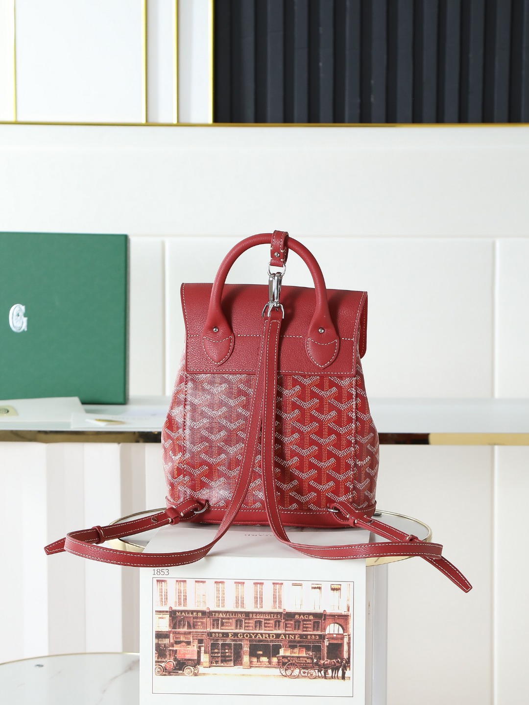 戈雅 GOYARD Alpin Mini Backpack – Monogram Canvas & Leather Trim (Unisex) H0 ALPIN2MINTY-02CL02P