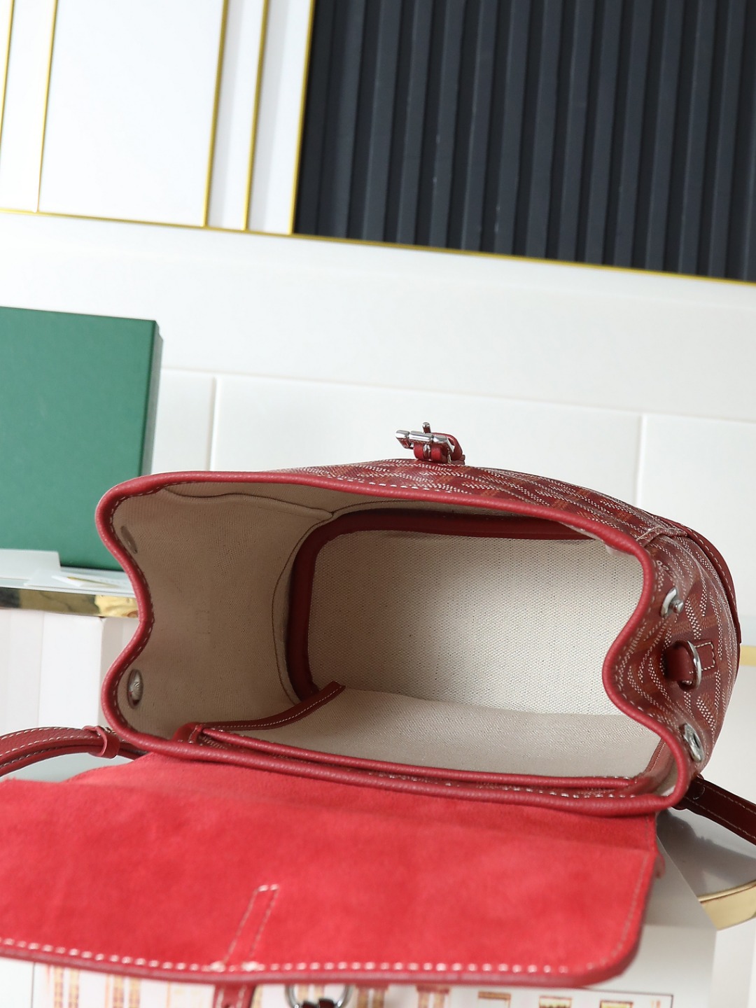 戈雅 GOYARD Alpin Mini Backpack – Monogram Canvas & Leather Trim (Unisex) H0 ALPIN2MINTY-02CL02P