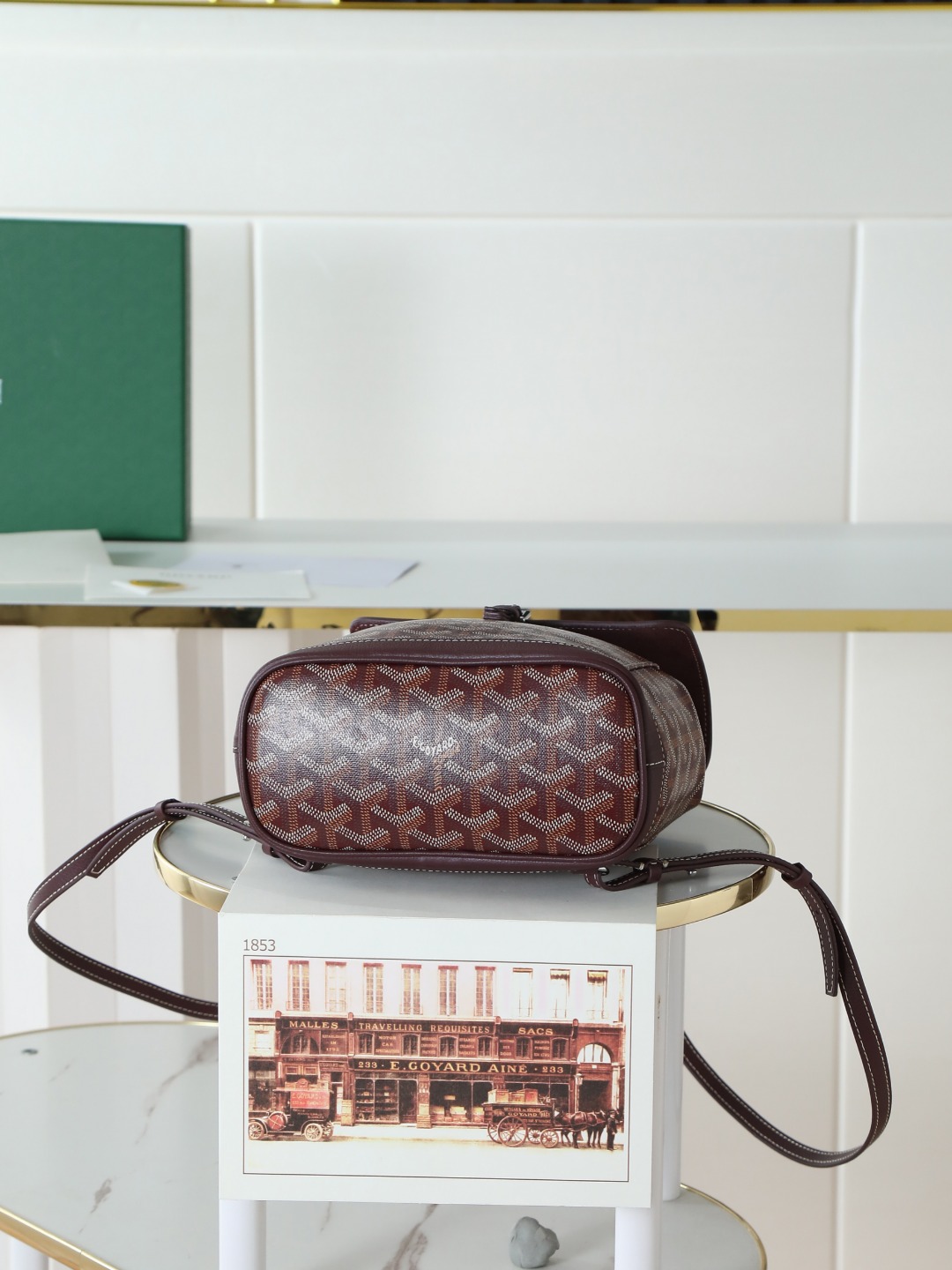 戈雅 GOYARD Alpin Mini Backpack – Monogram Canvas & Leather Trim (Unisex) H0 ALPIN2MINTY-33CL33P