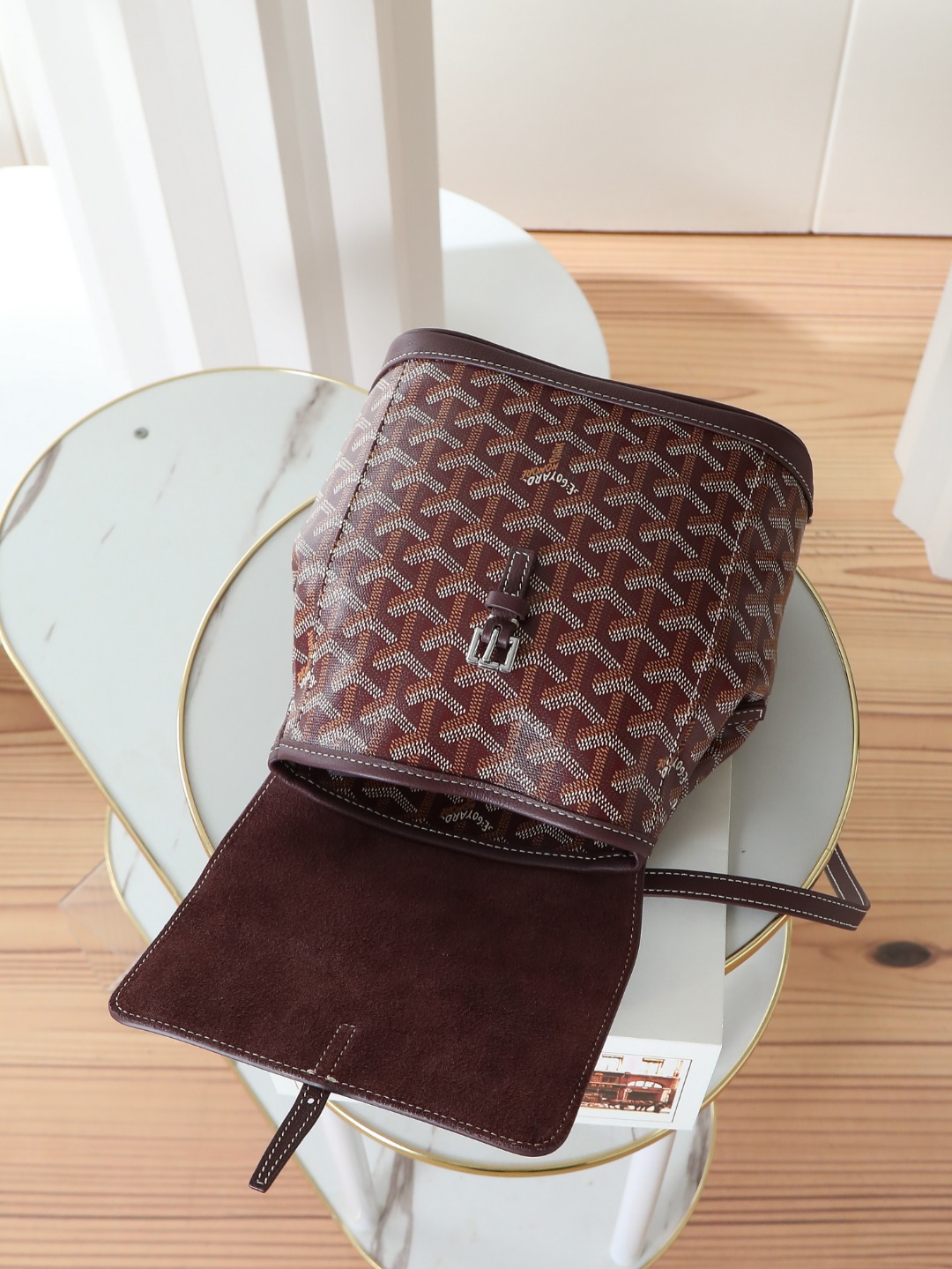 戈雅 GOYARD Alpin Mini Backpack – Monogram Canvas & Leather Trim (Unisex) H0 ALPIN2MINTY-33CL33P