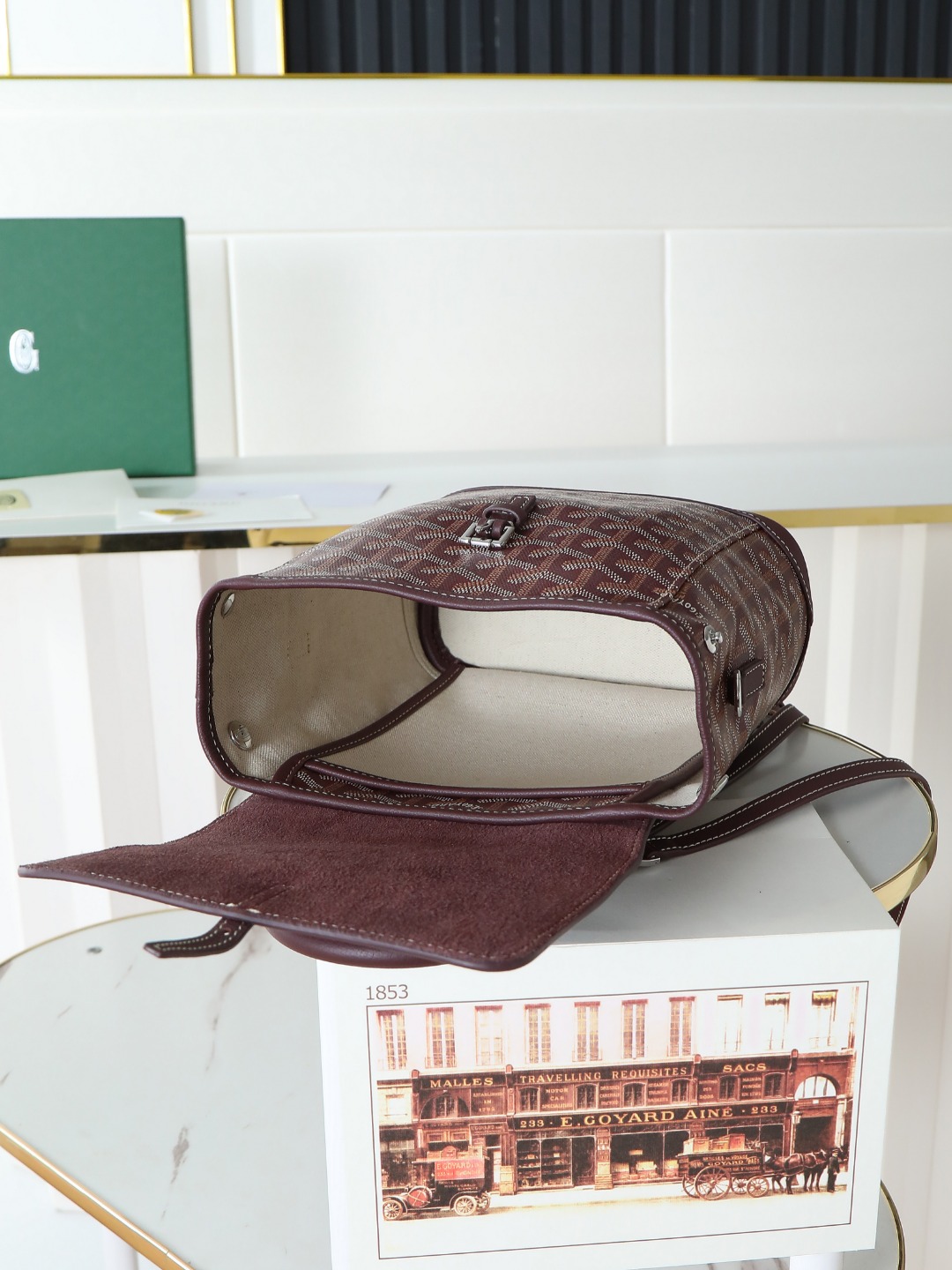 戈雅 GOYARD Alpin Mini Backpack – Monogram Canvas & Leather Trim (Unisex) H0 ALPIN2MINTY-33CL33P