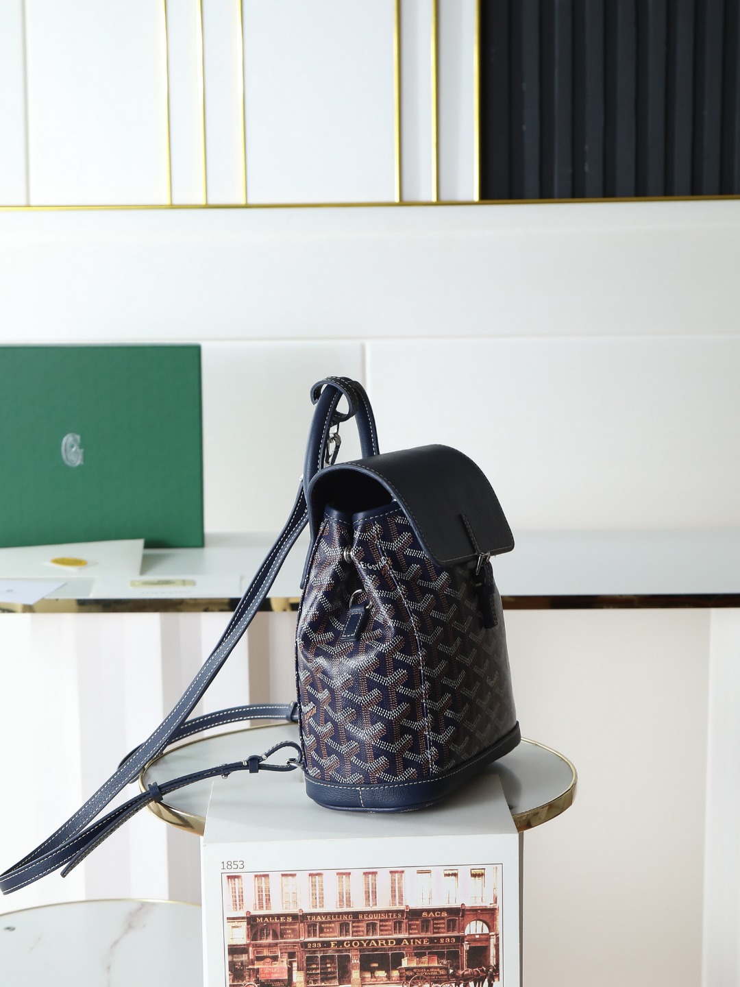 戈雅 GOYARD Alpin Mini Backpack – Monogram Canvas & Leather Trim (Unisex) H0 ALPIN2MINTY-12CL12P