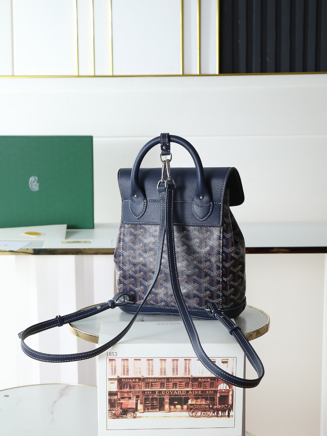 戈雅 GOYARD Alpin Mini Backpack – Monogram Canvas & Leather Trim (Unisex) H0 ALPIN2MINTY-12CL12P