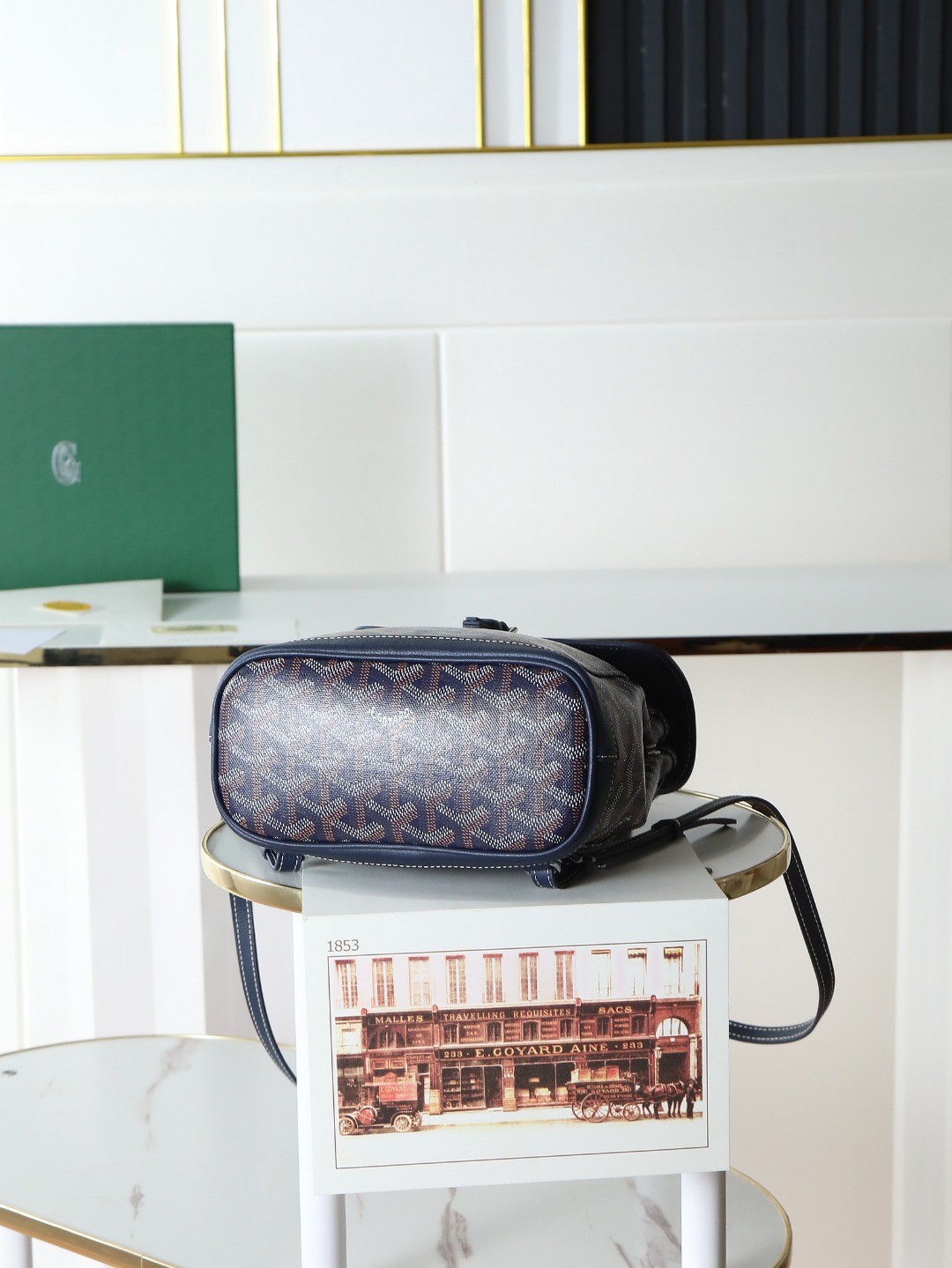 戈雅 GOYARD Alpin Mini Backpack – Monogram Canvas & Leather Trim (Unisex) H0 ALPIN2MINTY-12CL12P