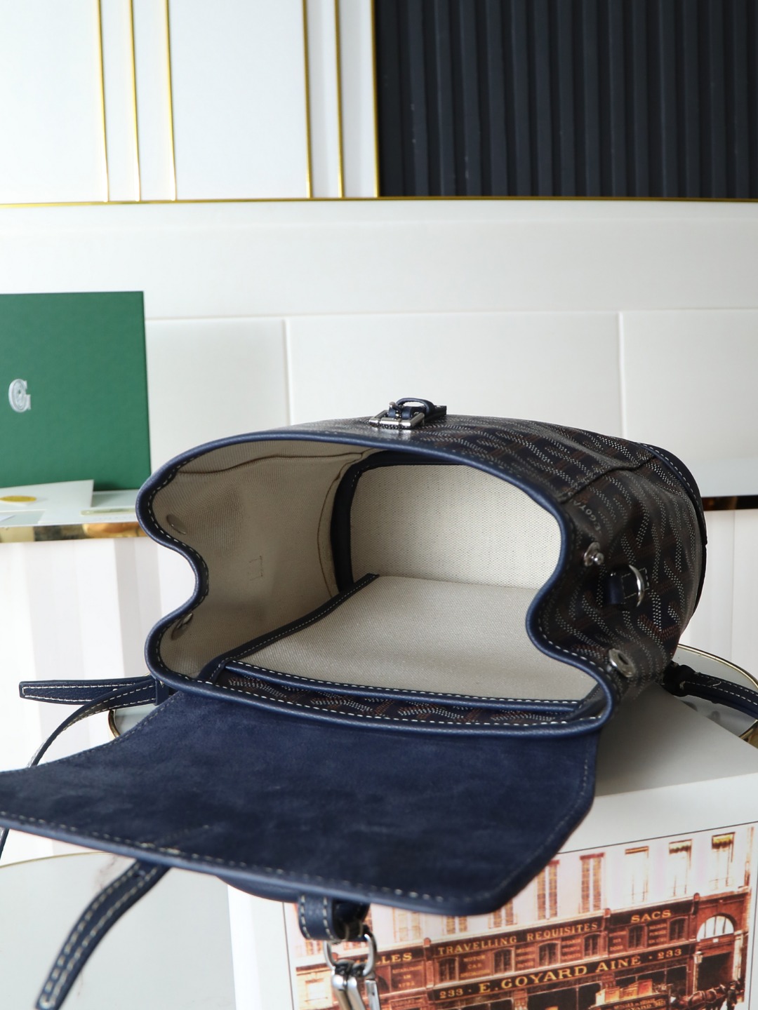 戈雅 GOYARD Alpin Mini Backpack – Monogram Canvas & Leather Trim (Unisex) H0 ALPIN2MINTY-12CL12P