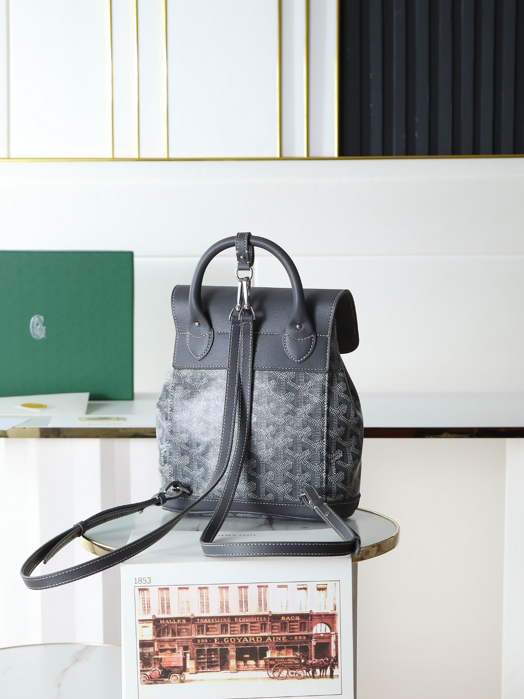 戈雅 GOYARD Alpin Mini Backpack – Monogram Canvas & Leather Trim (Unisex) H0 ALPIN2MINTY-51CL51P