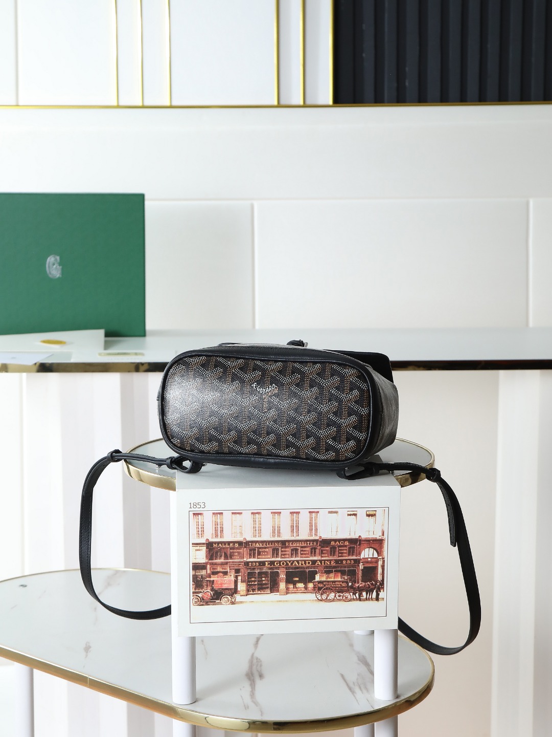 戈雅 GOYARD Alpin Mini Backpack – Monogram Canvas & Leather Trim (Unisex) H0 ALPIN2MINTY