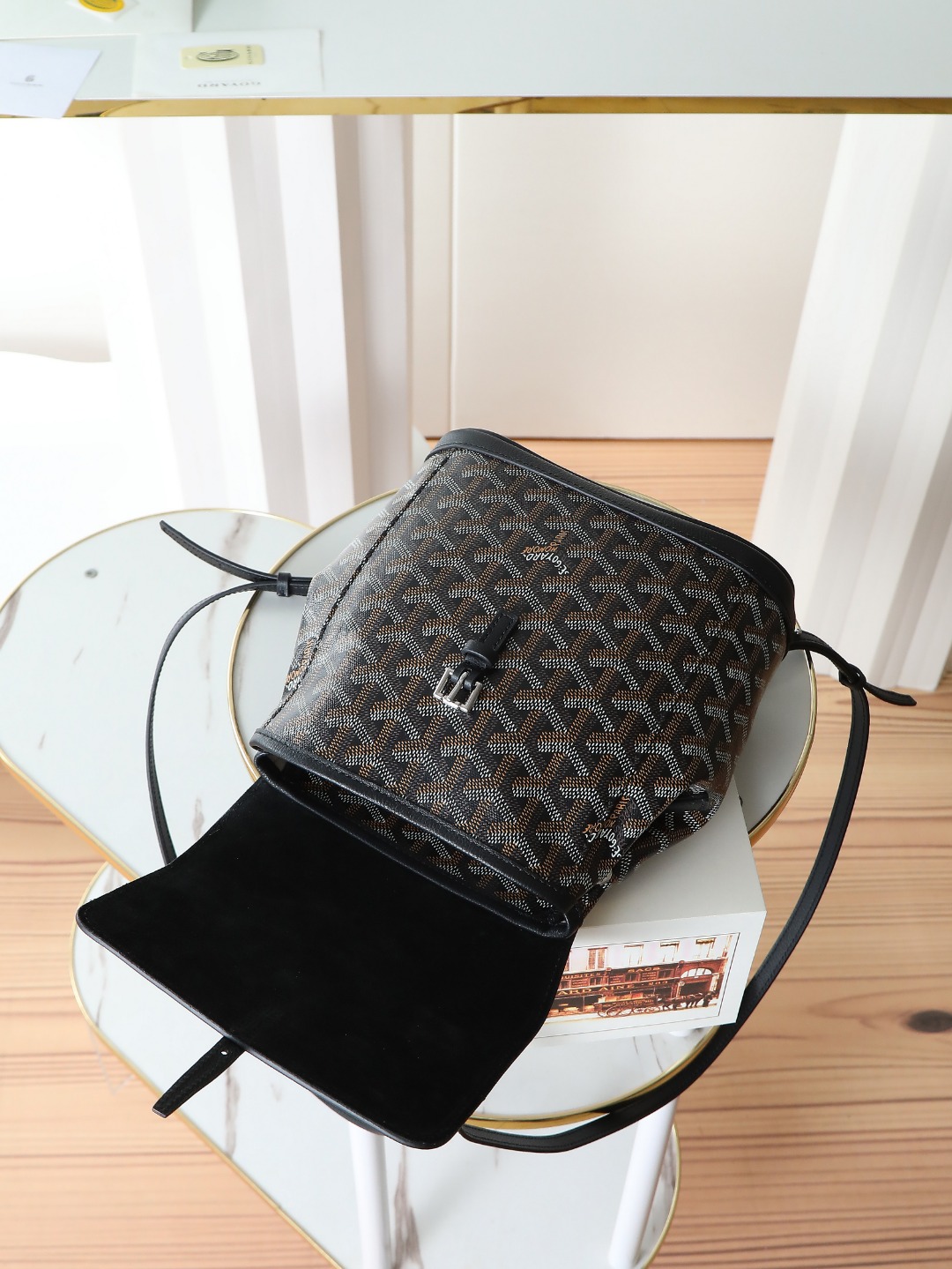 戈雅 GOYARD Alpin Mini Backpack – Monogram Canvas & Leather Trim (Unisex) H0 ALPIN2MINTY