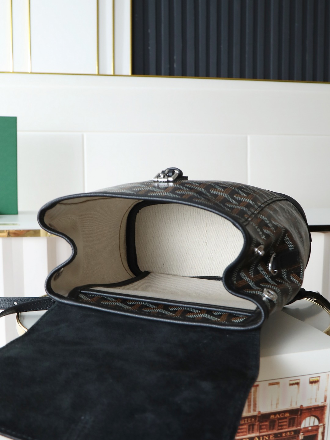戈雅 GOYARD Alpin Mini Backpack – Monogram Canvas & Leather Trim (Unisex) H0 ALPIN2MINTY