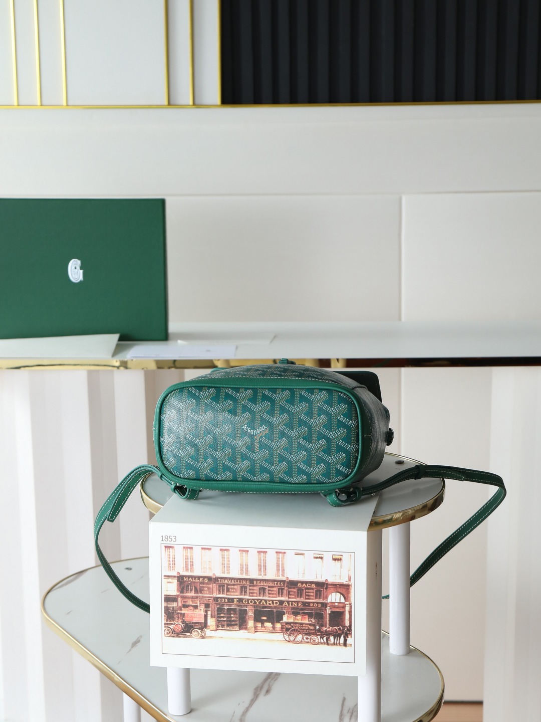戈雅 GOYARD Alpin Mini Backpack – Monogram Canvas & Leather Trim (Unisex) H0 ALPINSMINTY09CL09P