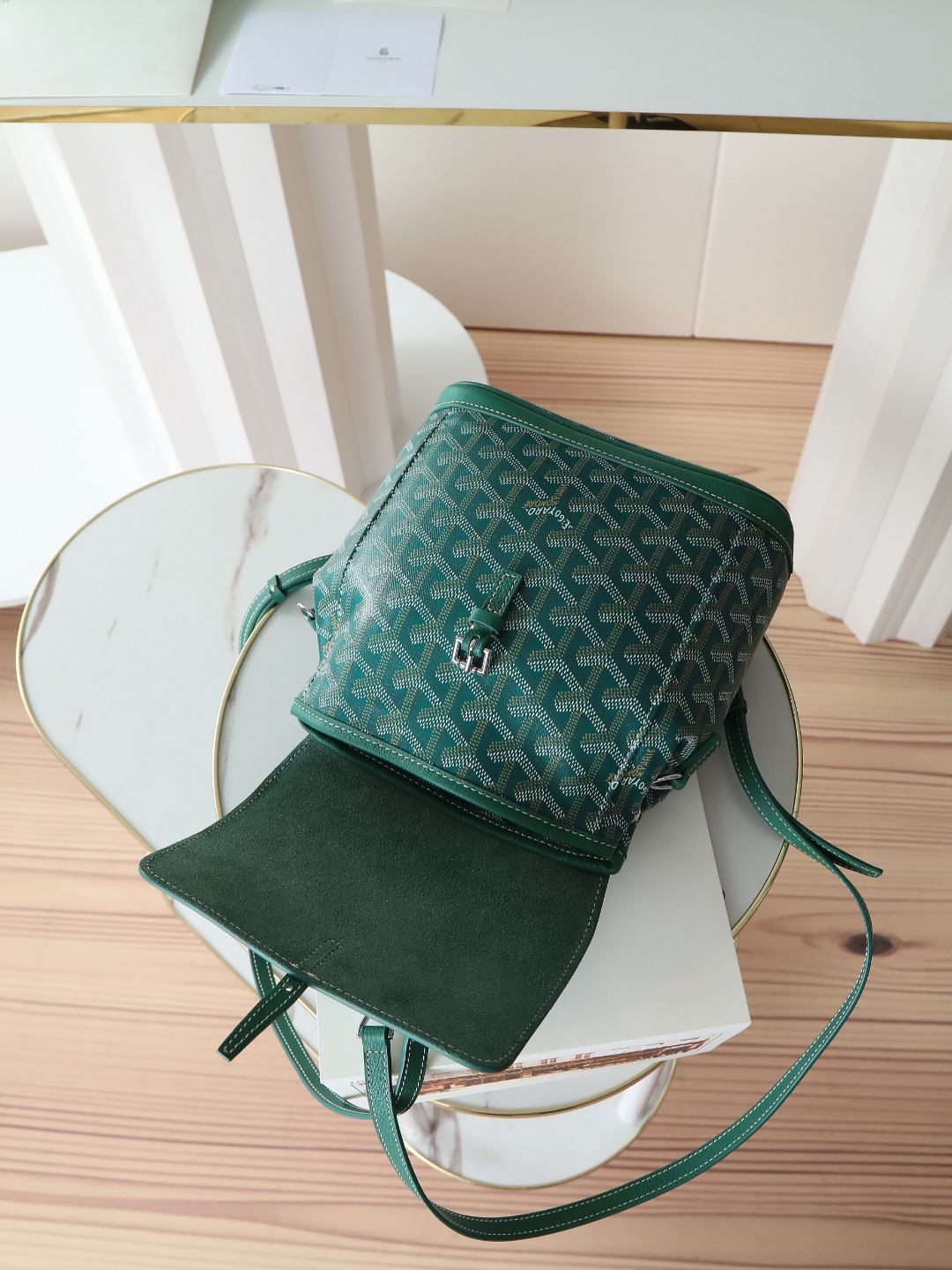 戈雅 GOYARD Alpin Mini Backpack – Monogram Canvas & Leather Trim (Unisex) H0 ALPINSMINTY09CL09P