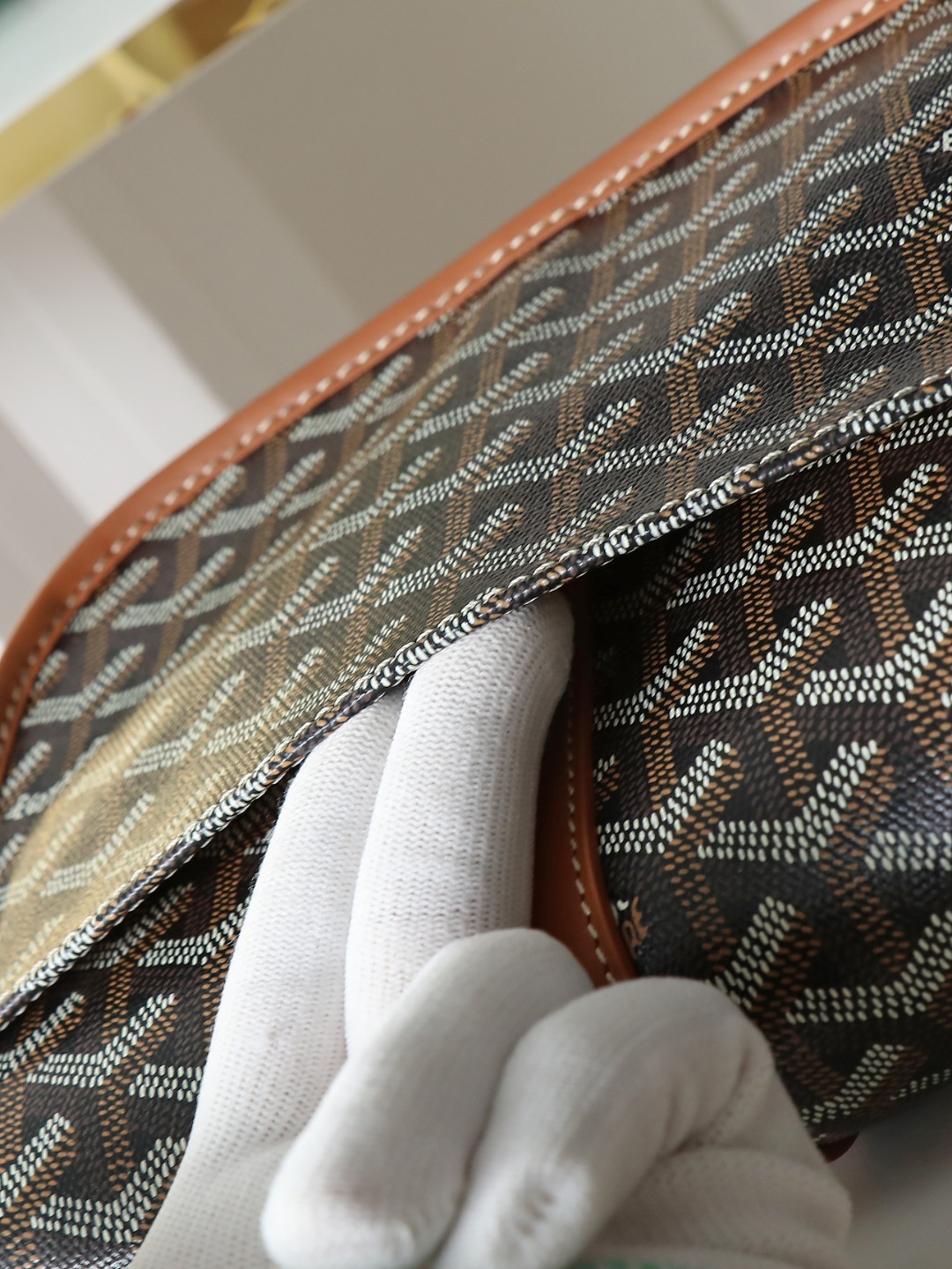 戈雅 邮差 Goyard Belvedere Small Messenger Bag — Unisex canvas and leather flap bag H0 BELVE2PMLTY