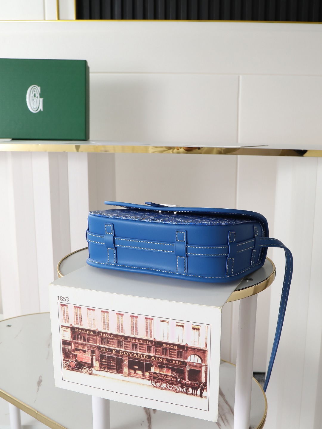 戈雅 邮差 Goyard Belvedere Small Messenger Bag — Unisex canvas and leather flap bag H0 BELVE2PMLTY
