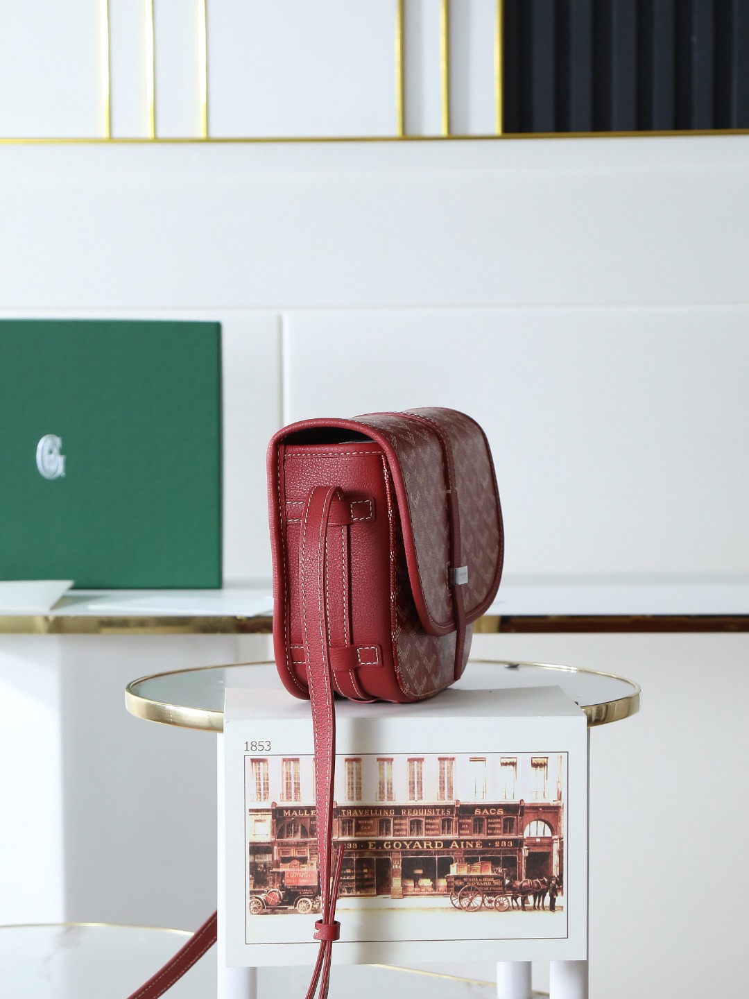 戈雅 邮差 Goyard Belvedere Small Messenger Bag — Unisex canvas and leather flap bag H0 BELVE2PMLTY