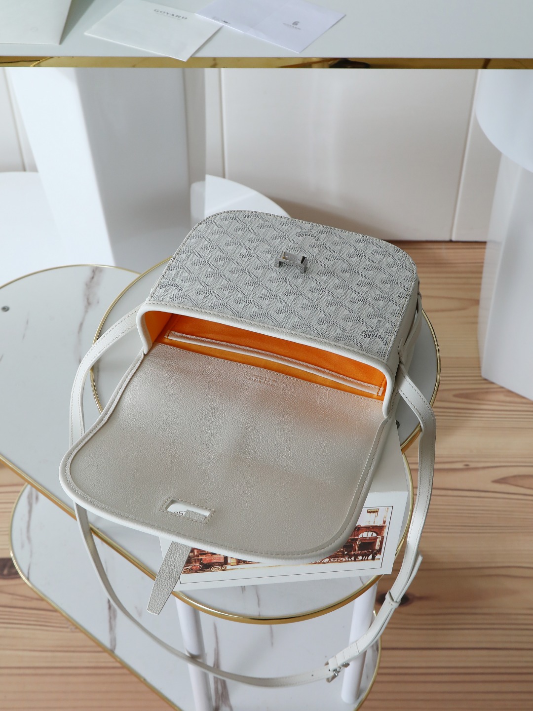 戈雅 邮差 Goyard Belvedere Small Messenger Bag — Unisex canvas and leather flap bag H0 BELVE2PMLTY