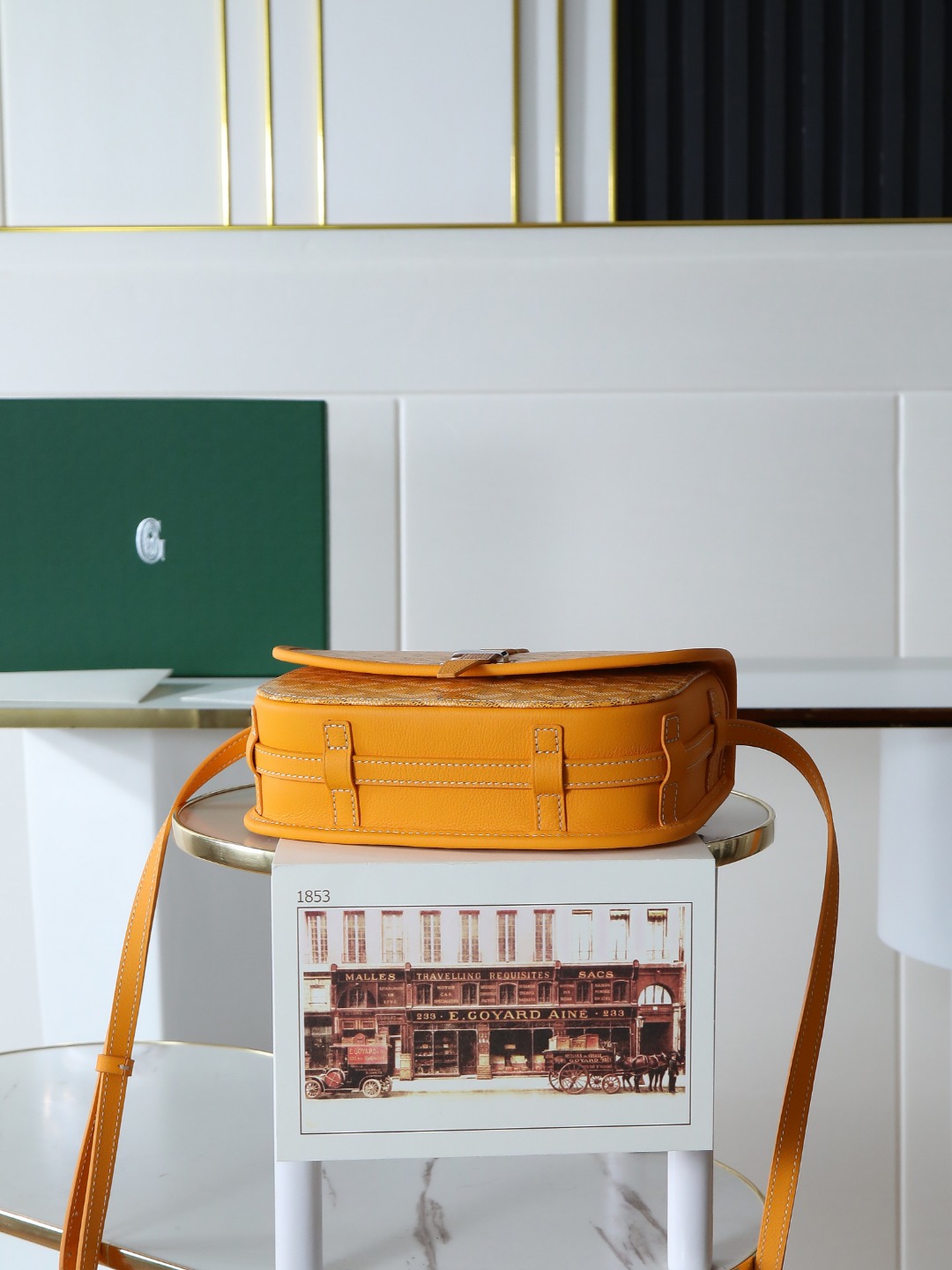 戈雅 邮差 Goyard Belvedere Small Messenger Bag — Unisex canvas and leather flap bag H0 BELVE2PMLTY
