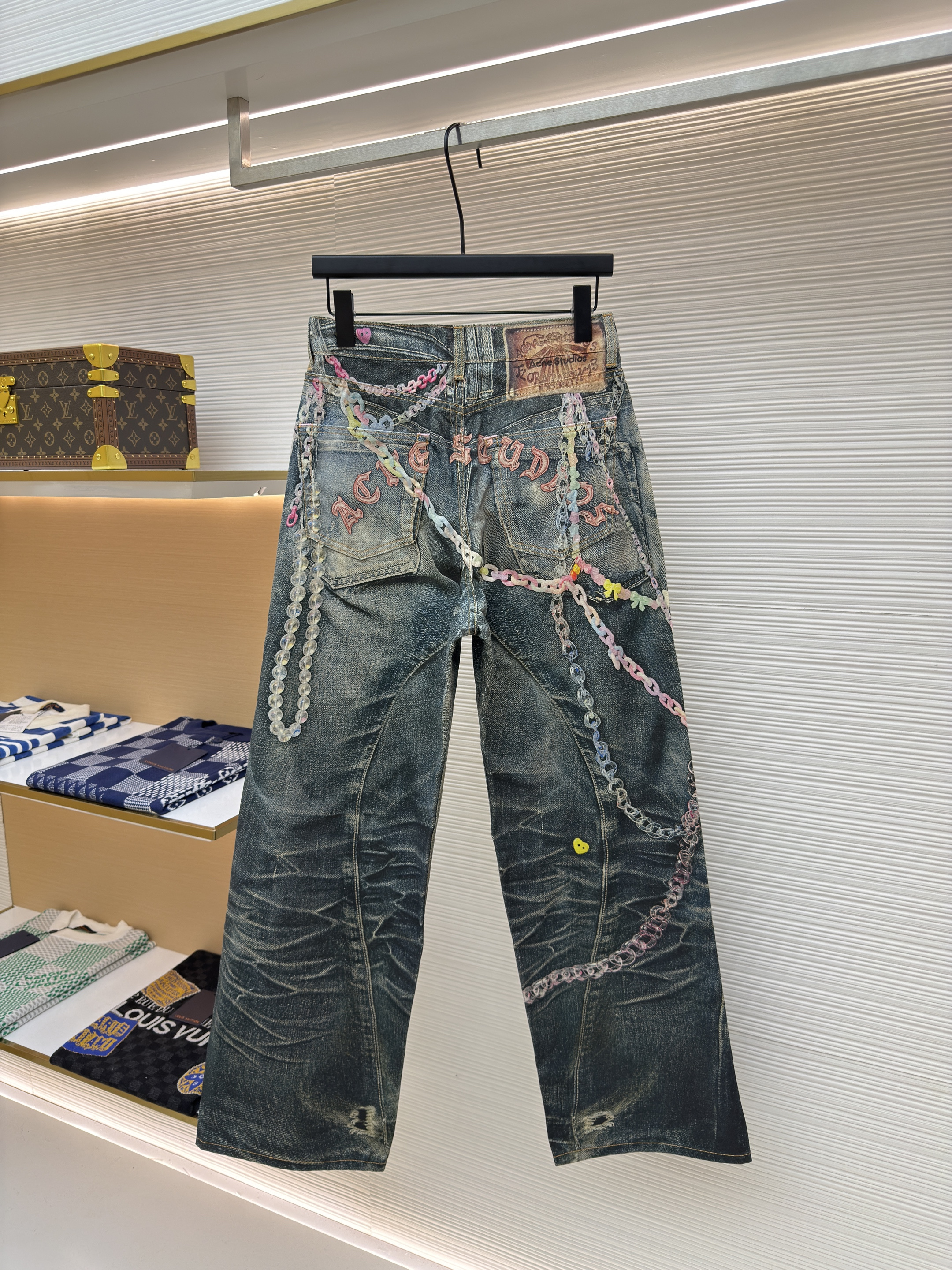 Acne Studios 3D打印糖果链条牛仔裤 长裤 裤子 B0 AK0910-863