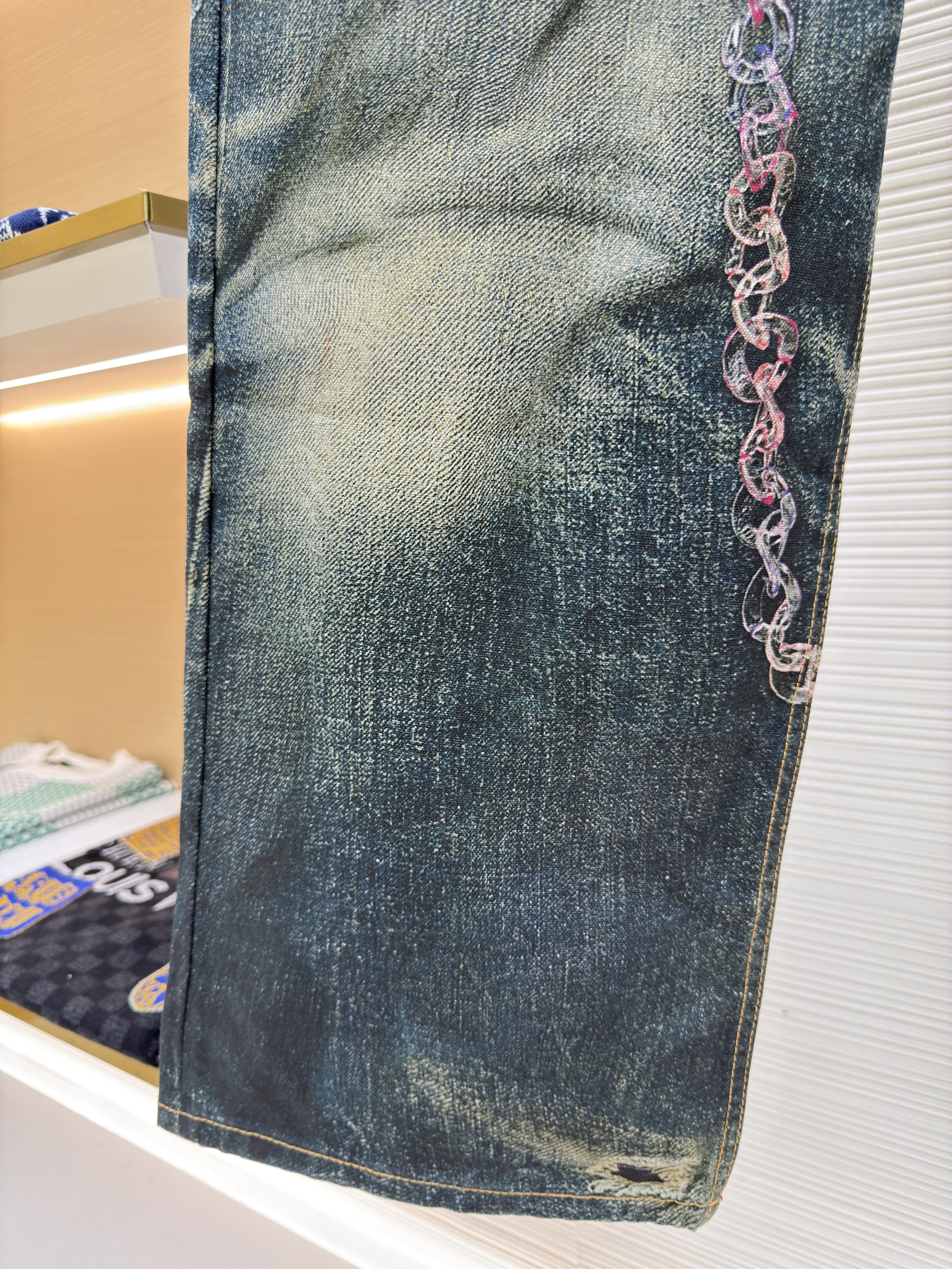 Acne Studios 3D打印糖果链条牛仔裤 长裤 裤子 B0 AK0910-863