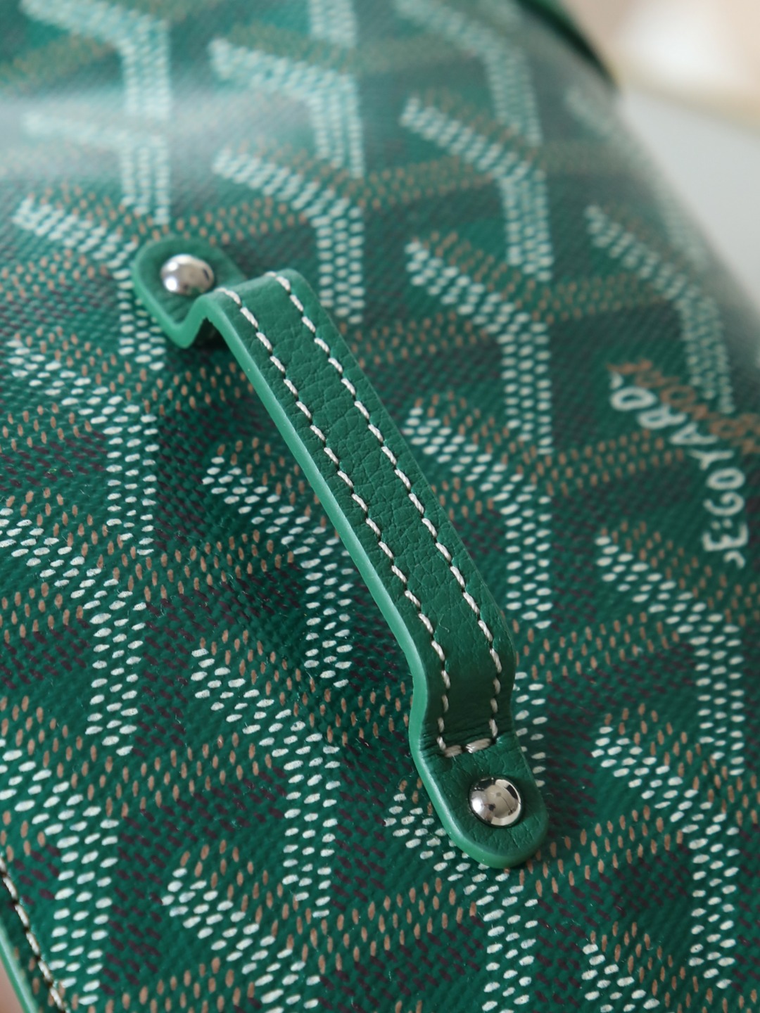 戈雅 手提 Goyard Saigon Handbag – Leather, Beechwood, and Canvas with Calfskin Trim H0 SAIGONMINTY