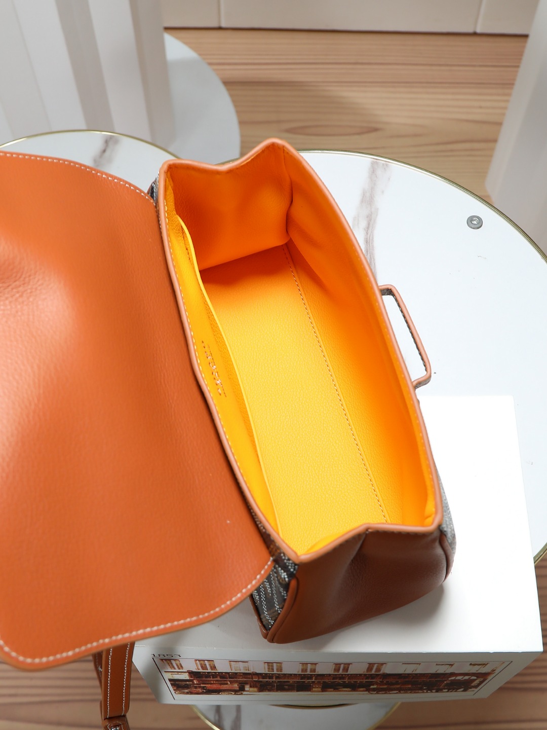 戈雅 手提 Goyard Saigon Handbag – Leather, Beechwood, and Canvas with Calfskin Trim H0 SAIGONMINTY