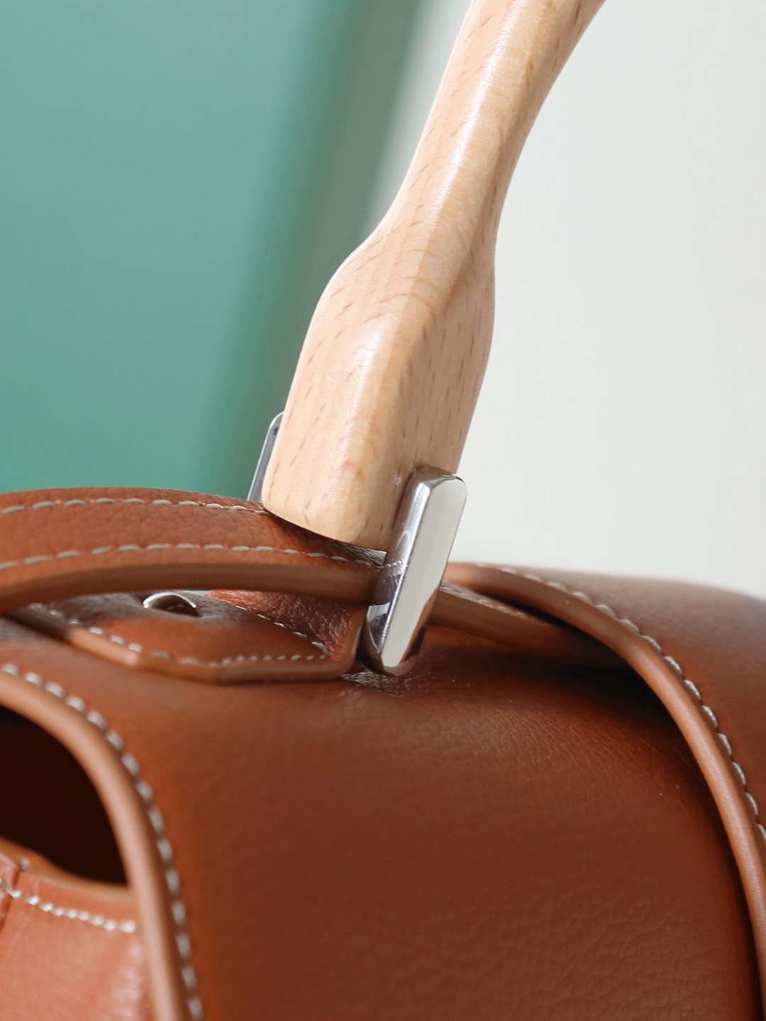 戈雅 手提 Goyard Saigon Handbag – Leather, Beechwood, and Canvas with Calfskin Trim H0 SAIGONMINTY