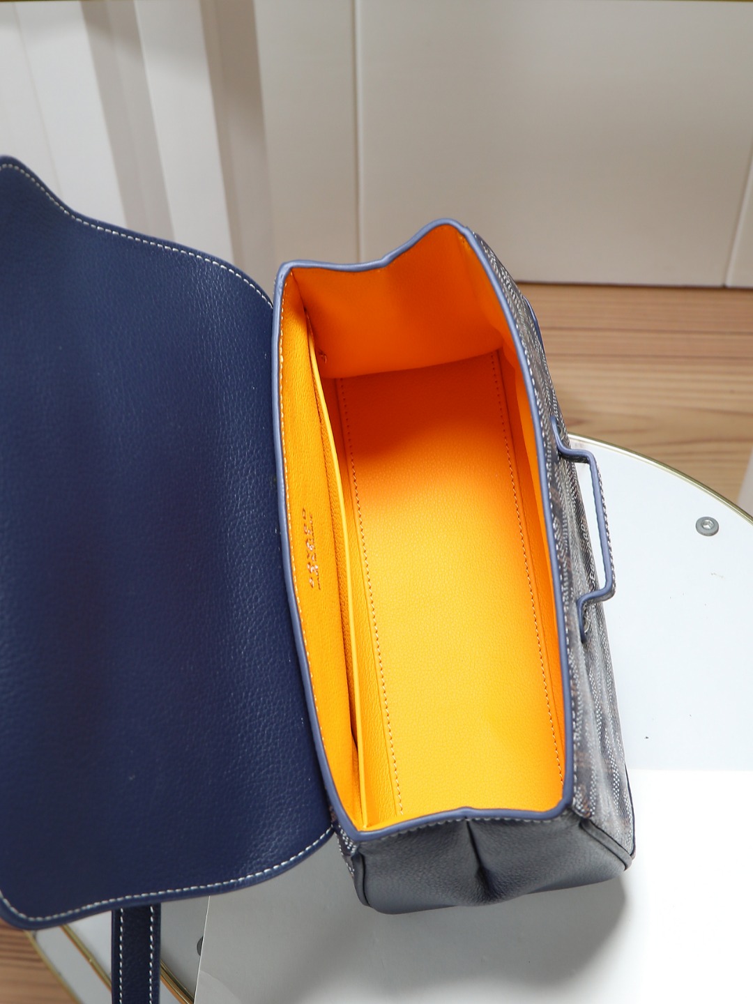 戈雅 手提 Goyard Saigon Handbag – Leather, Beechwood, and Canvas with Calfskin Trim H0 SAIGONMINTY