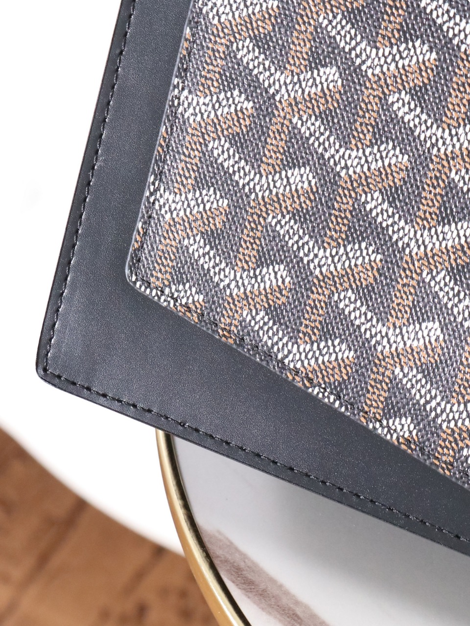 戈雅 GOYARD Duchess Marie-Caroline Shoulder/Crossbody Bag in Canvas and Cervon Calfskin H0 DUCHESPMLTY-01CL01P