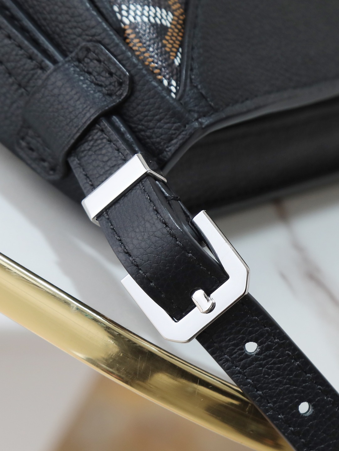 GOYARD戈雅燕子  Hirondelle Shoulder Bag (Canvas & Leather) F0 HIRONDPMLTY