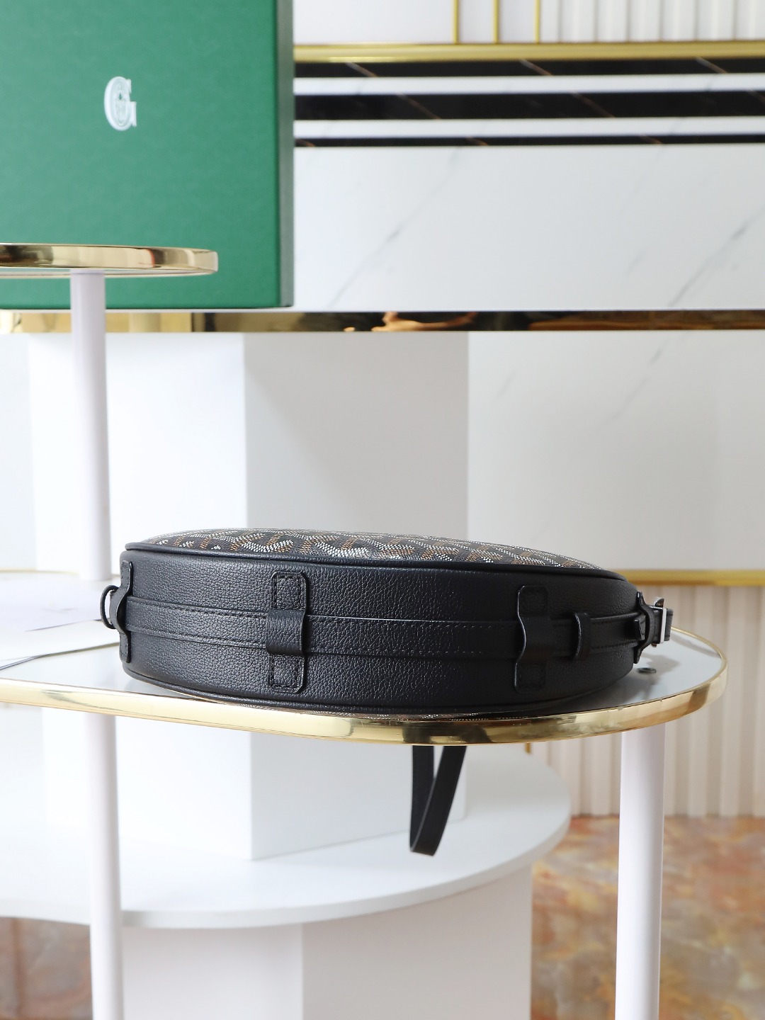 GOYARD戈雅燕子  Hirondelle Shoulder Bag (Canvas & Leather) F0 HIRONDPMLTY