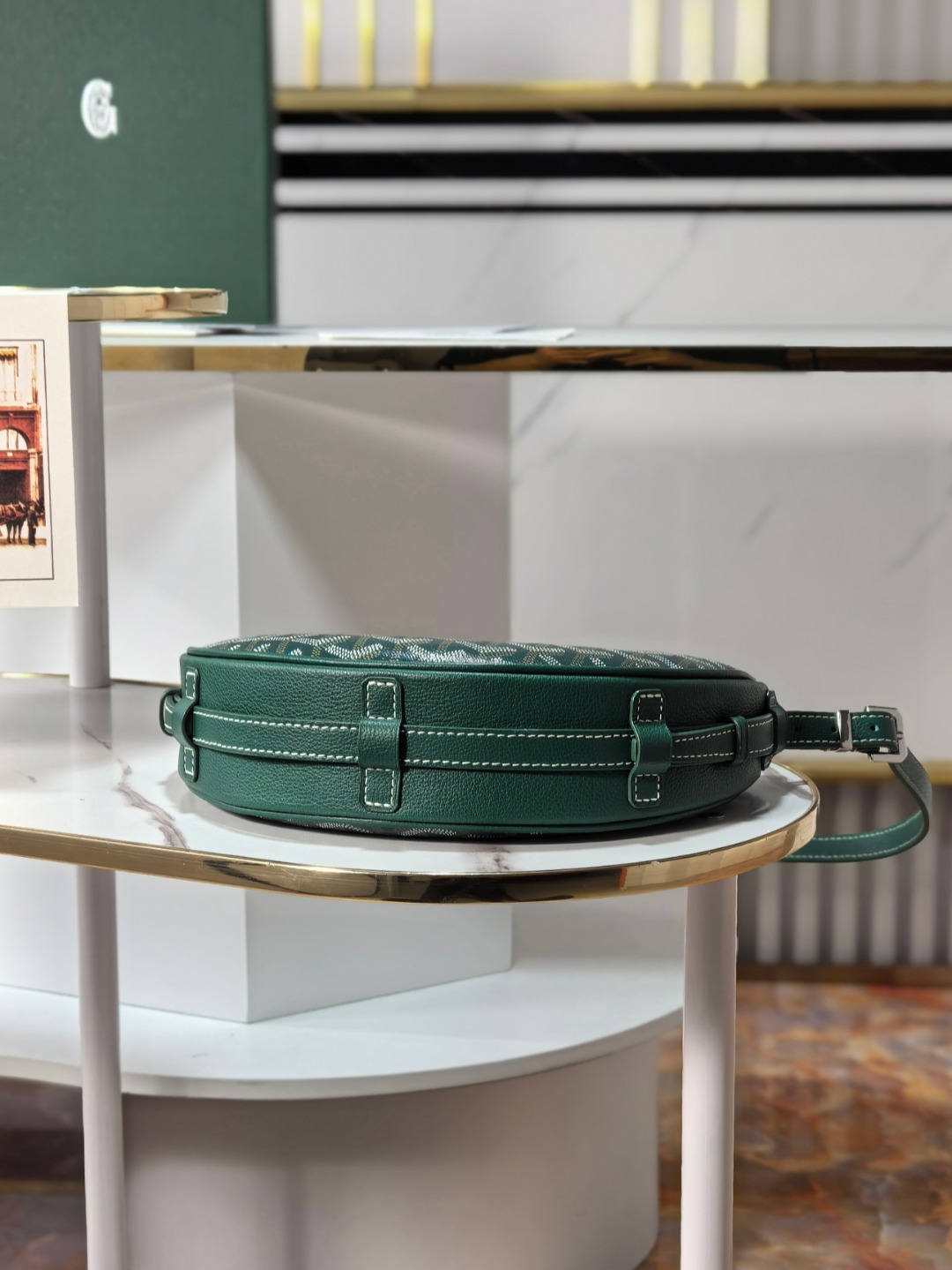 GOYARD戈雅燕子  Hirondelle Shoulder Bag (Canvas & Leather) F0 HIRONDPMLTY
