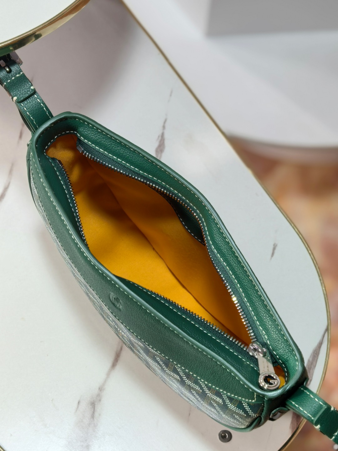 GOYARD戈雅燕子  Hirondelle Shoulder Bag (Canvas & Leather) F0 HIRONDPMLTY