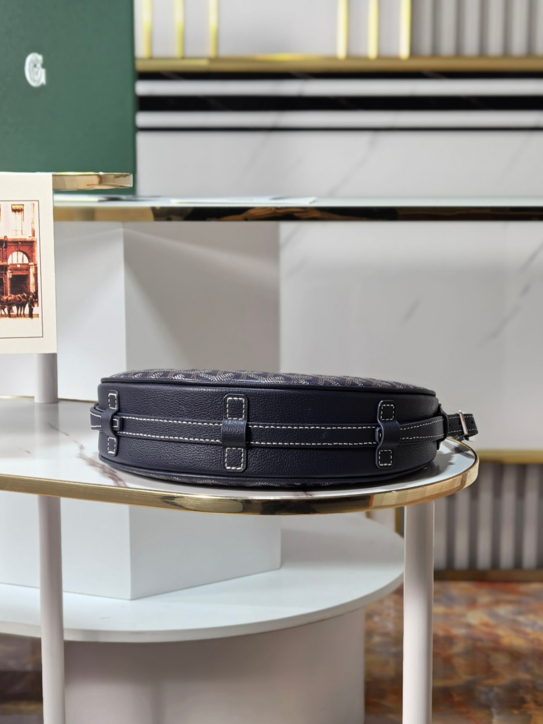 GOYARD戈雅燕子  Hirondelle Shoulder Bag (Canvas & Leather) F0 HIRONDPMLTY