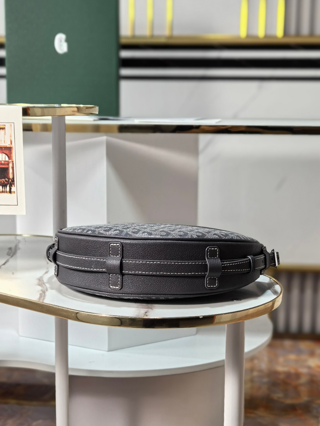 GOYARD戈雅燕子  Hirondelle Shoulder Bag (Canvas & Leather) F0 HIRONDPMLTY