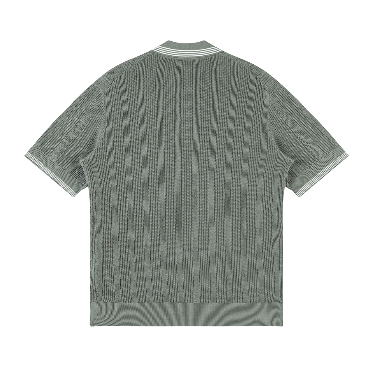 Brunello Cucinelli BC  棉质纹理罗纹针织 纯色Polo衫 男款 262M29204205P