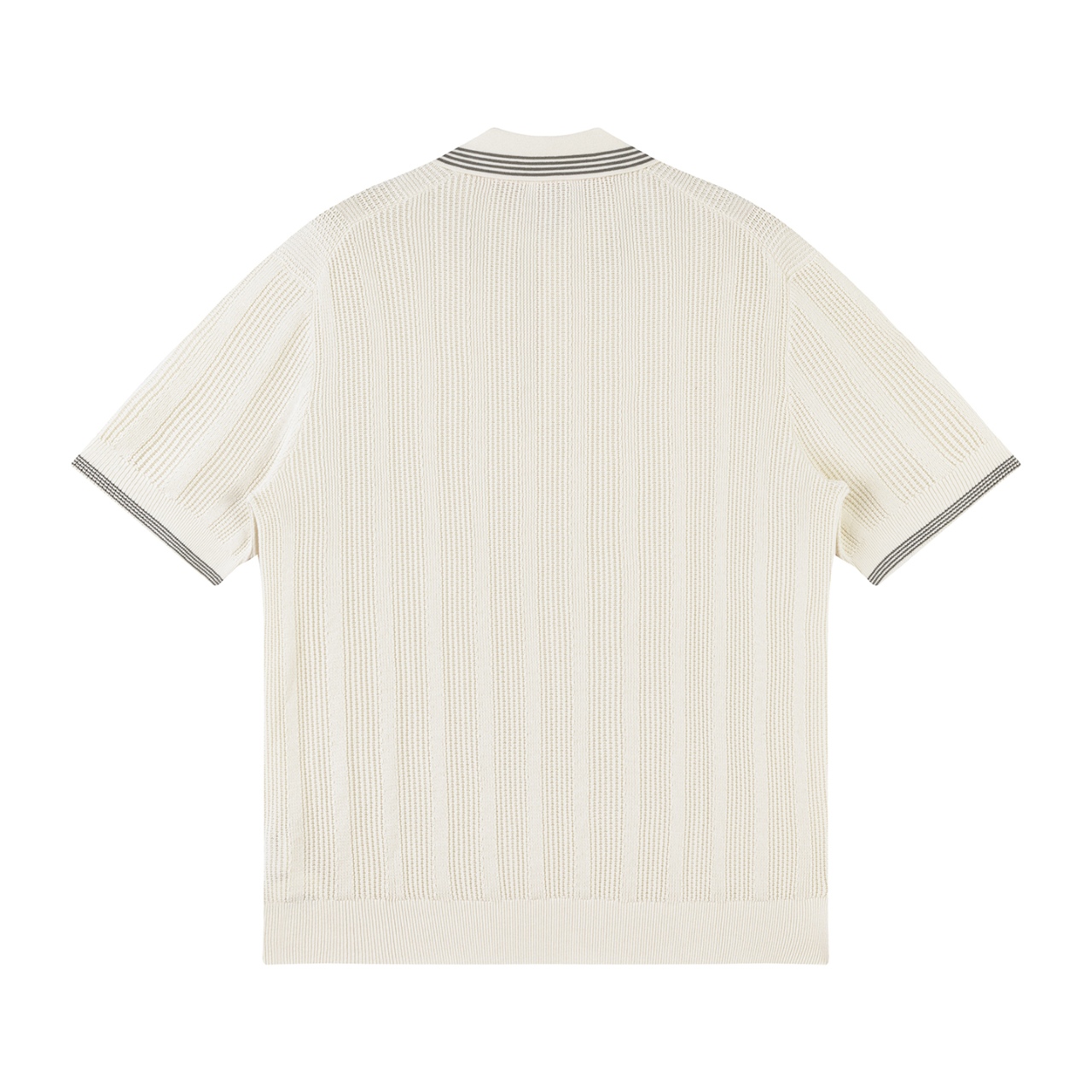 Brunello Cucinelli BC  棉质纹理罗纹针织 纯色Polo衫 男款 262M29204205P