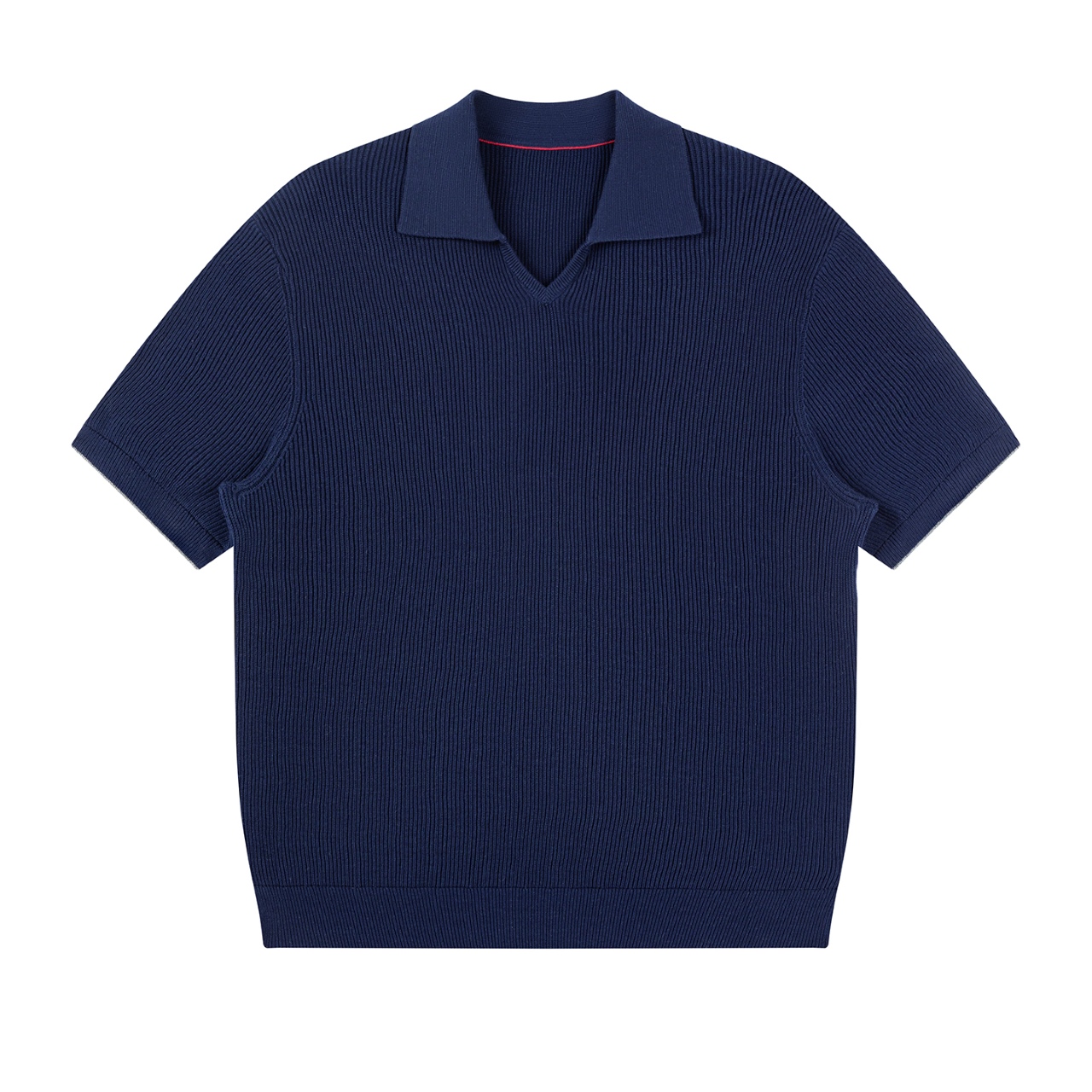 BC Brunello Cucinelli Men's Solid-Color V-Neck Knit Polo Shirt