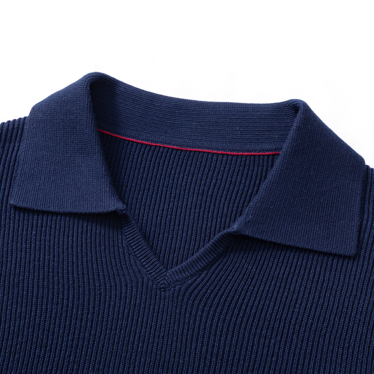 BC Brunello Cucinelli Men's Solid-Color V-Neck Knit Polo Shirt