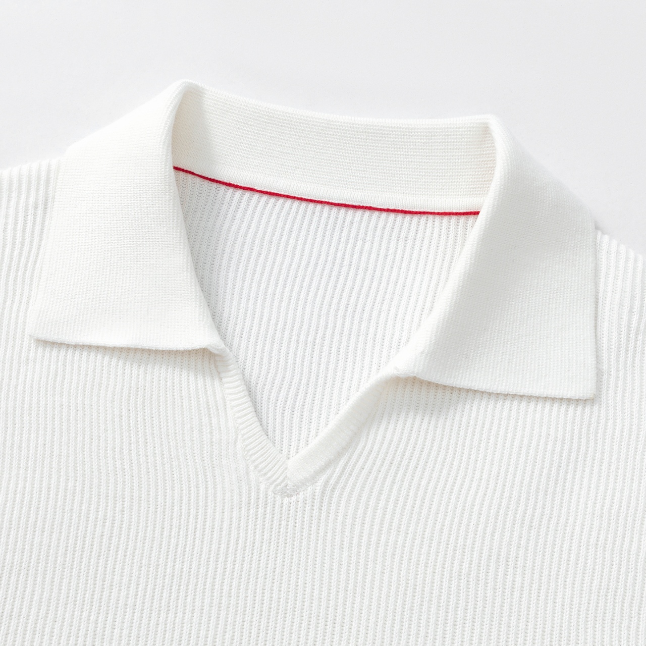 BC Brunello Cucinelli Men's Solid-Color V-Neck Knit Polo Shirt