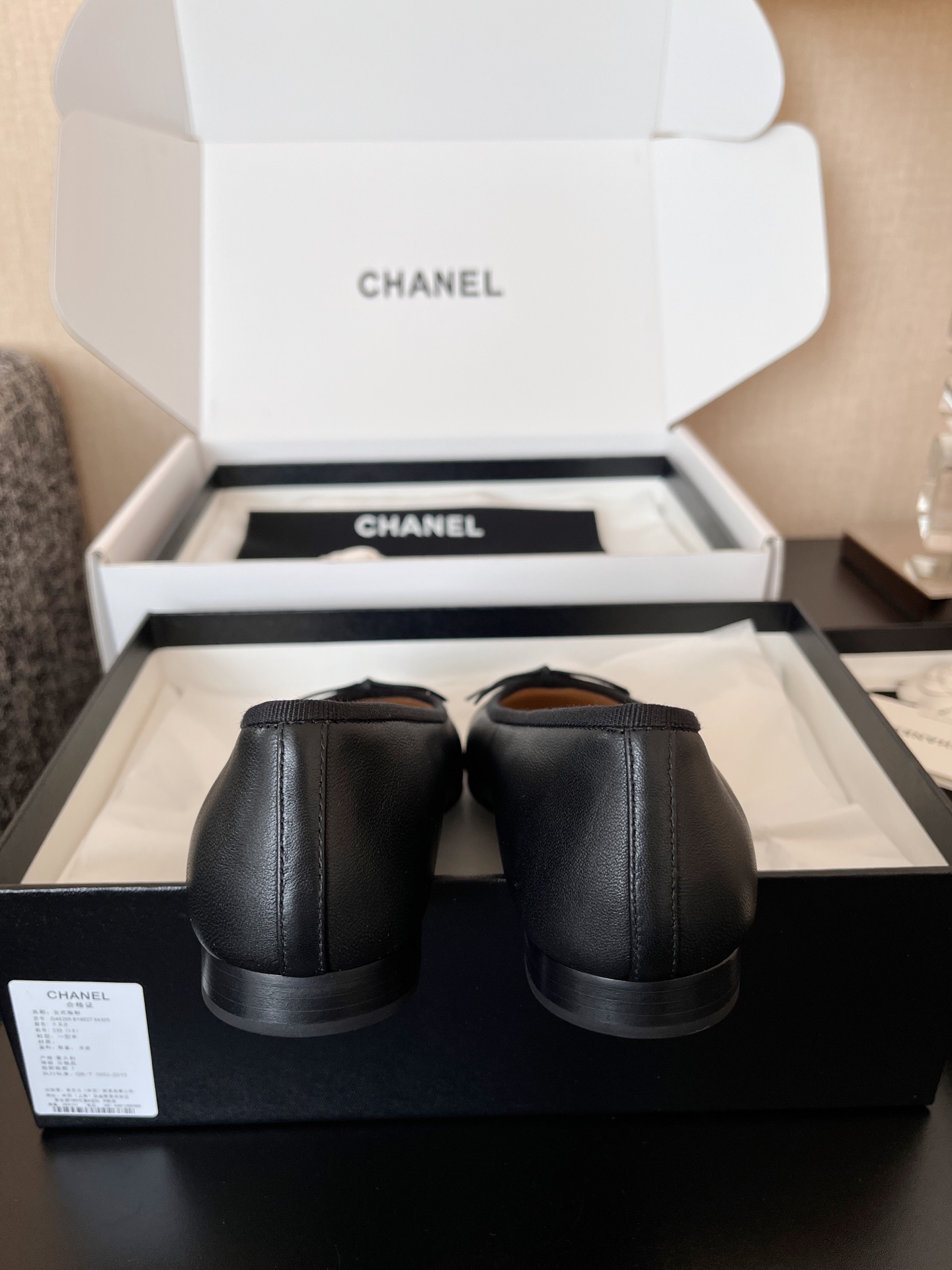 CHANEL Women's Minimalist Low-Top Casual Ballet Flats 