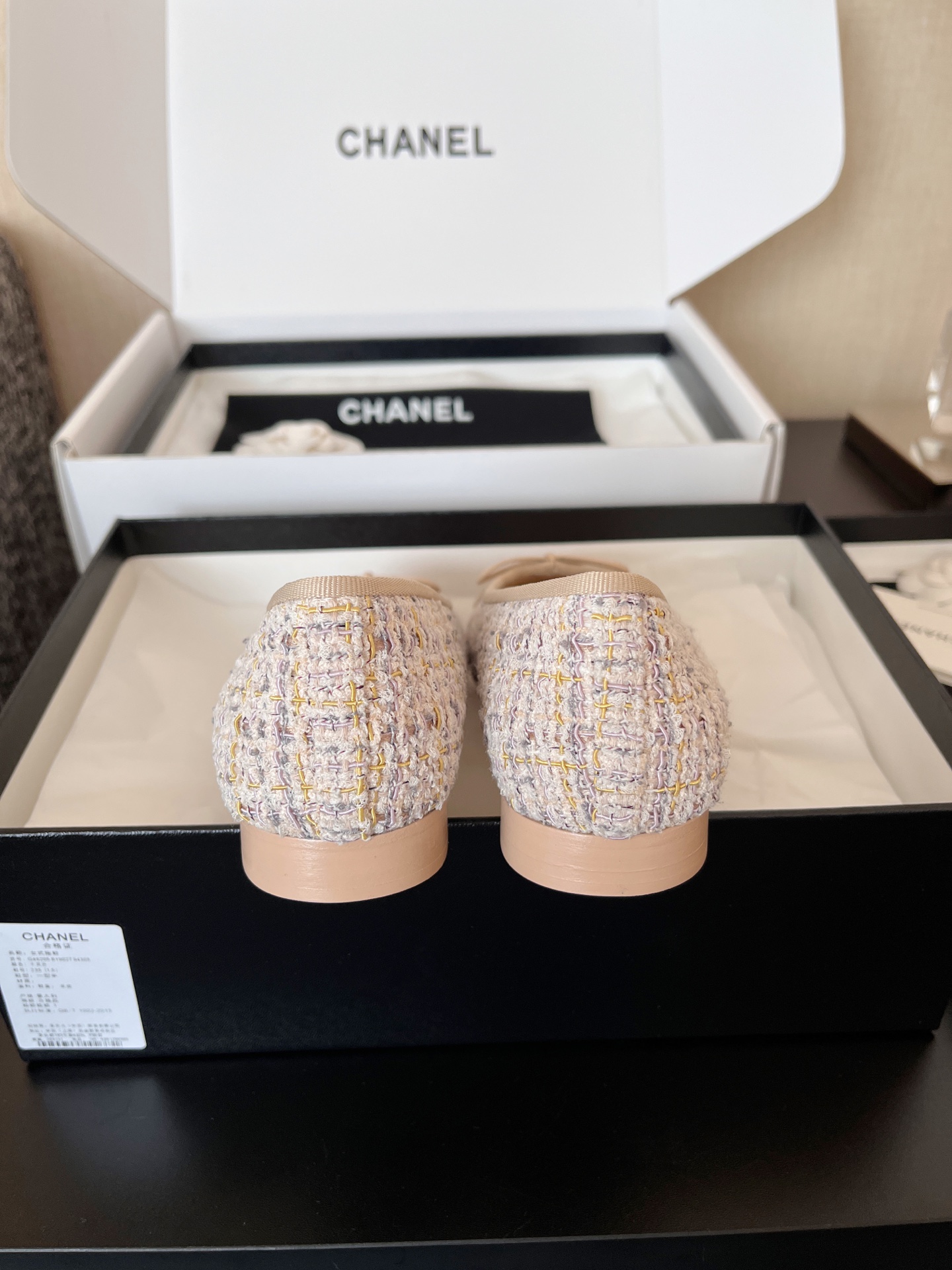 CHANEL Women's Minimalist Low-Top Casual Ballet Flats 