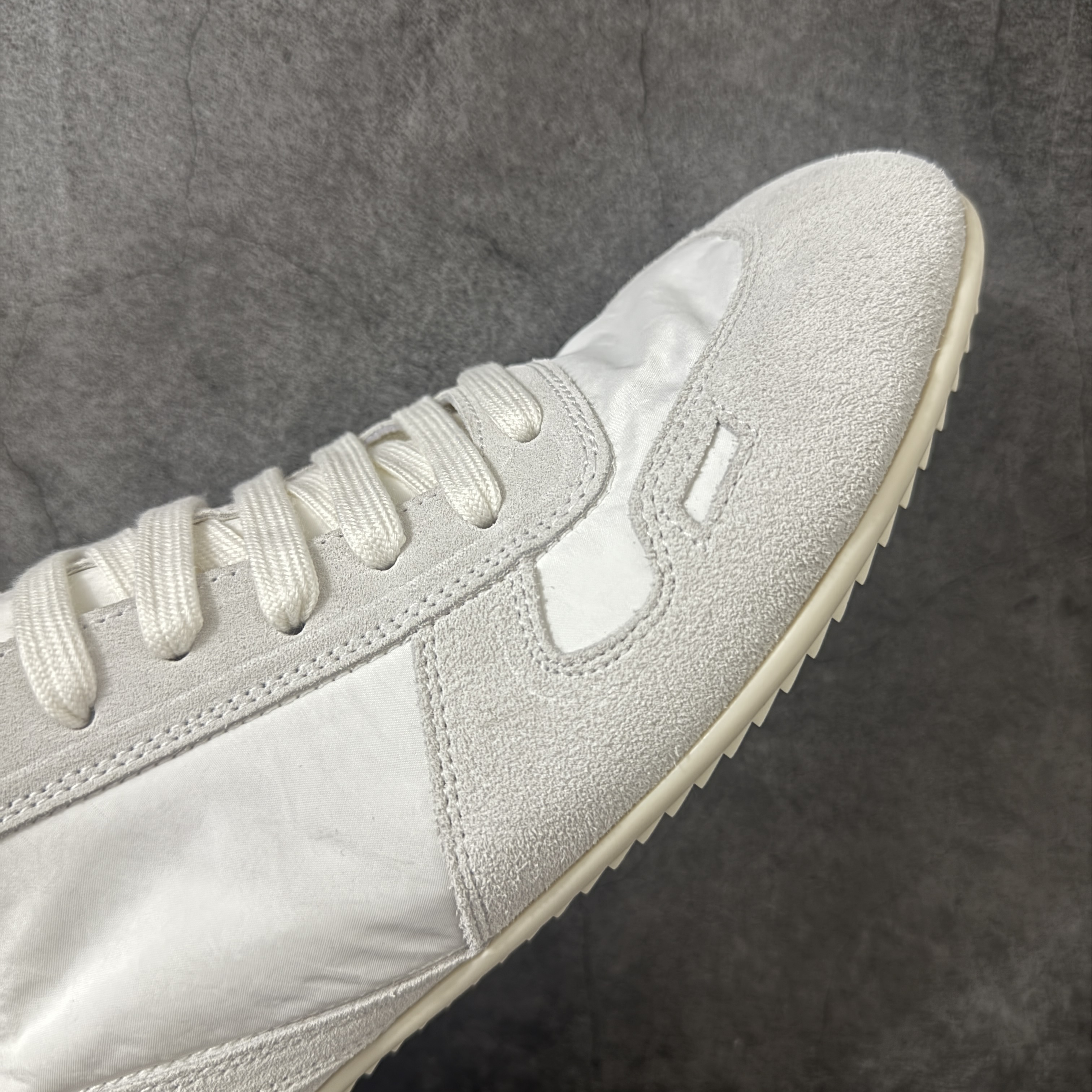 RICK OWENS RO MINIMAL  圆头 板鞋 休闲鞋 波鞋 男鞋  帆布  低筒   灰色 RU01F2889NDOLV-X1111