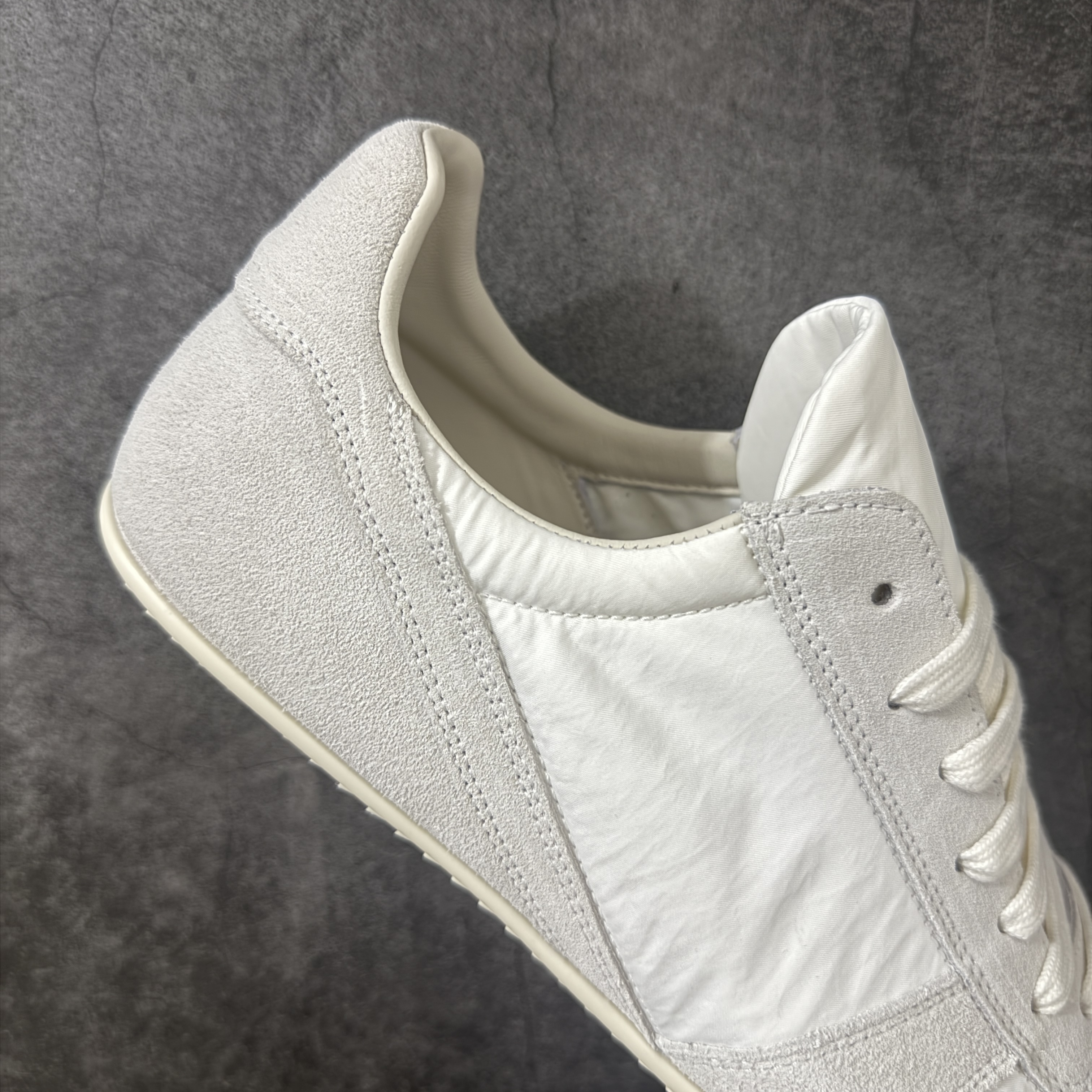 RICK OWENS RO MINIMAL  圆头 板鞋 休闲鞋 波鞋 男鞋  帆布  低筒   灰色 RU01F2889NDOLV-X1111